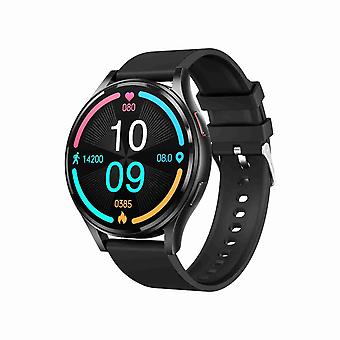 1.43 inch Silicone Strap Bluetooth Call Smart Watch Silicone Strap Black