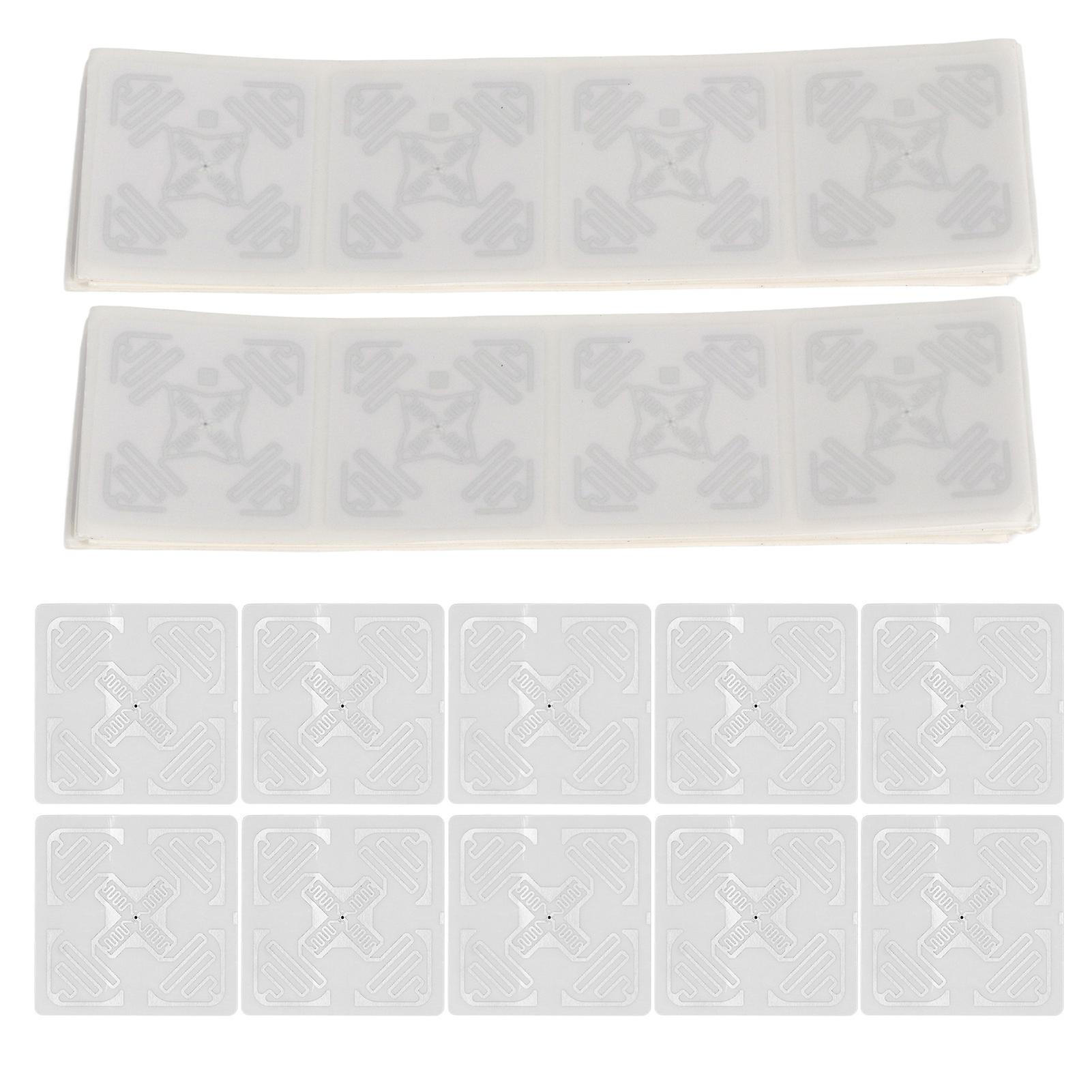 Durable UHF RFID Tags - Rewritable, Adhesive Inlay, Long Range, 100 Pack, Versatile Use