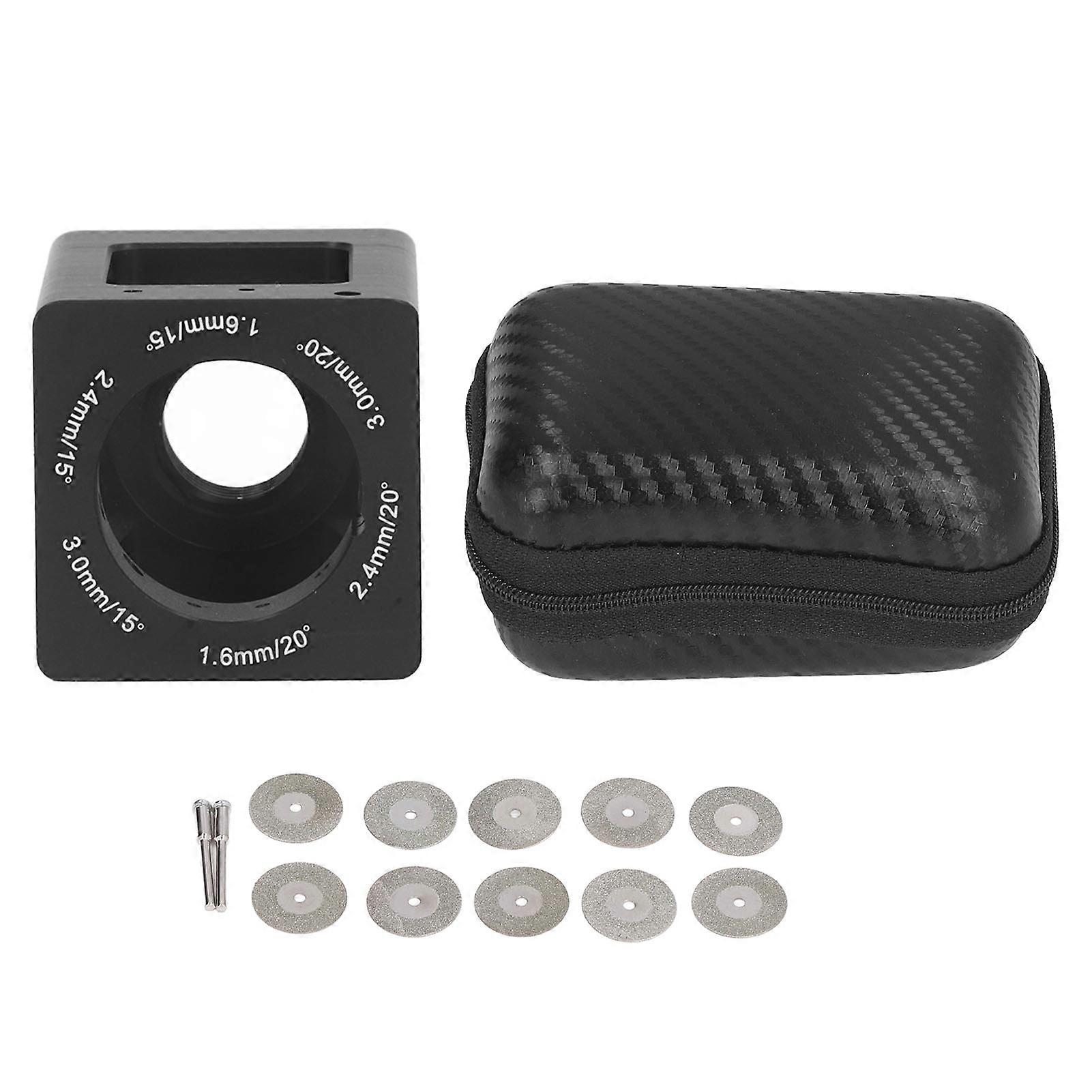 Tungsten Sharpener, Aluminum Tungsten Needles, Welding Tool with Grinding Wheel Storage Box