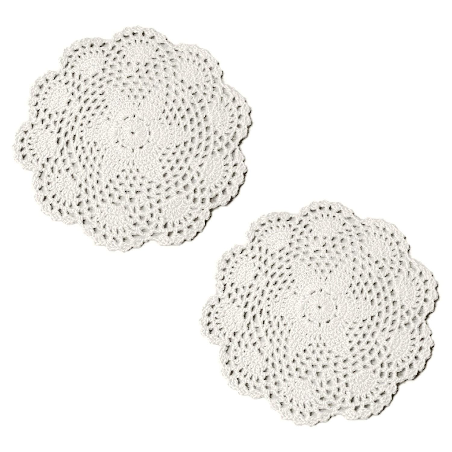 2Pcs TableMat Anti-scalding Non-slip Woven Rustic Photograph Prop Coaster for Kitchen