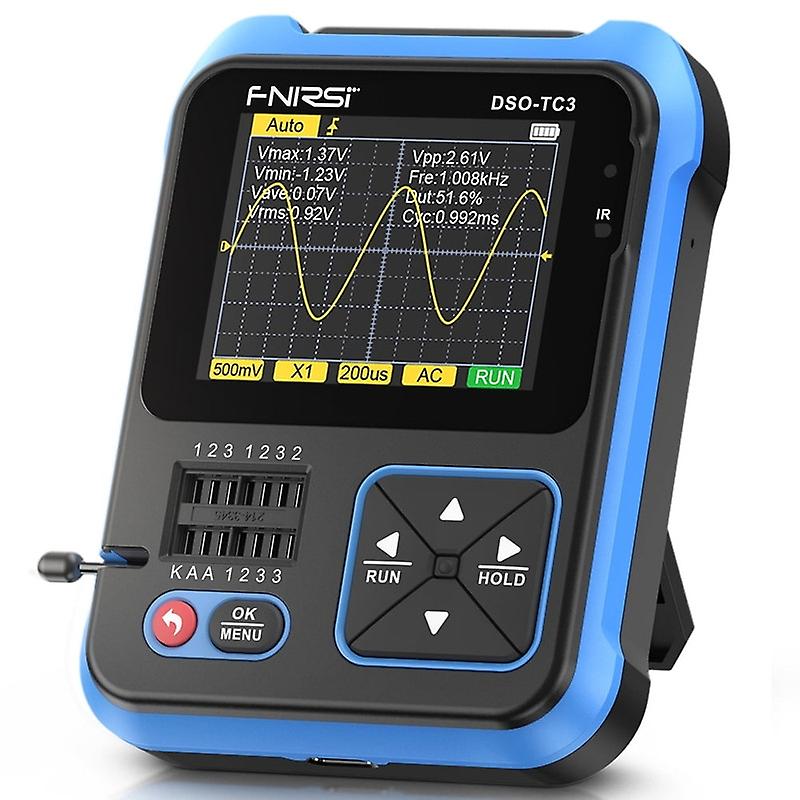 FNIRSI Handheld Oscilloscope, 3in1 Digital Transistor Tester with Function Signal Generator