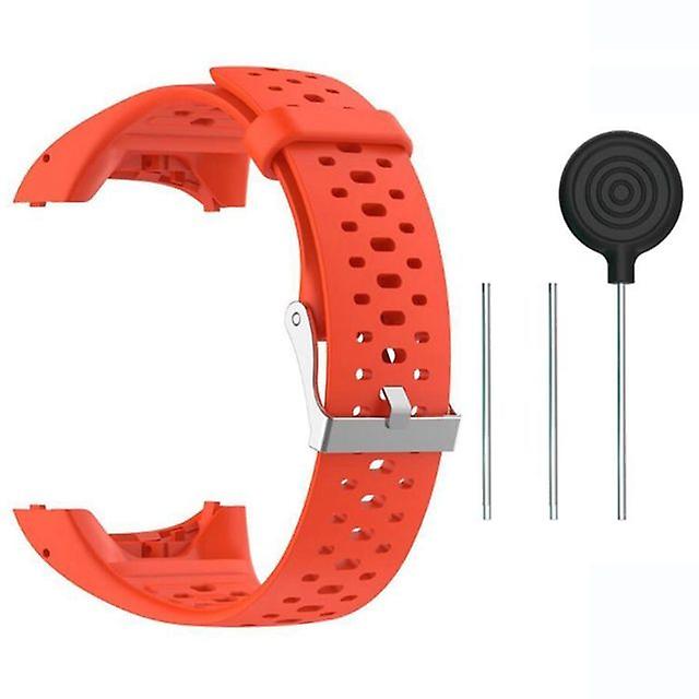 Silicone replacement watch band for Polar M400 M430-Orange