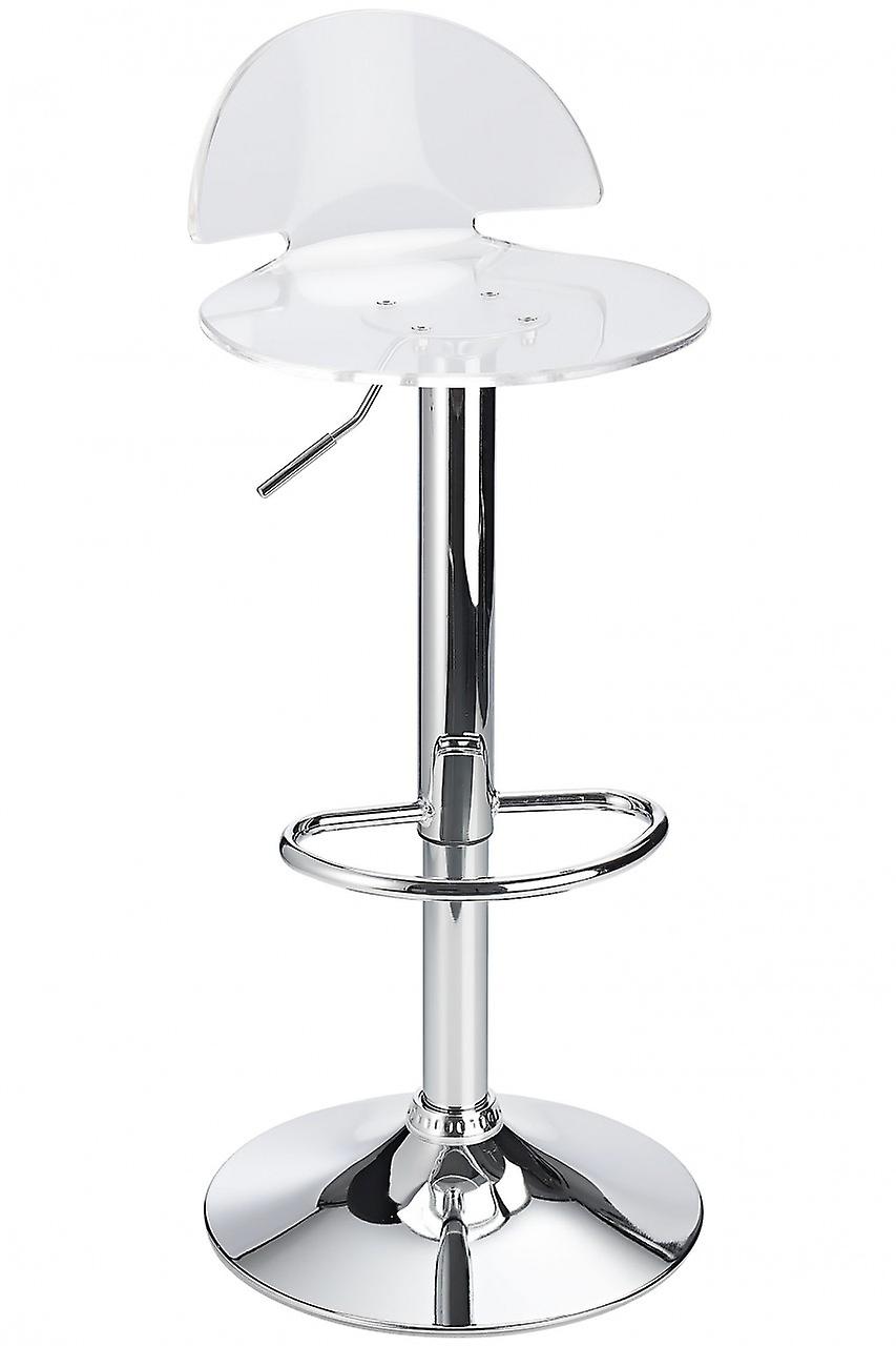 Celeston Clear Breakfast Bar Stool Perspex Height Adjustable