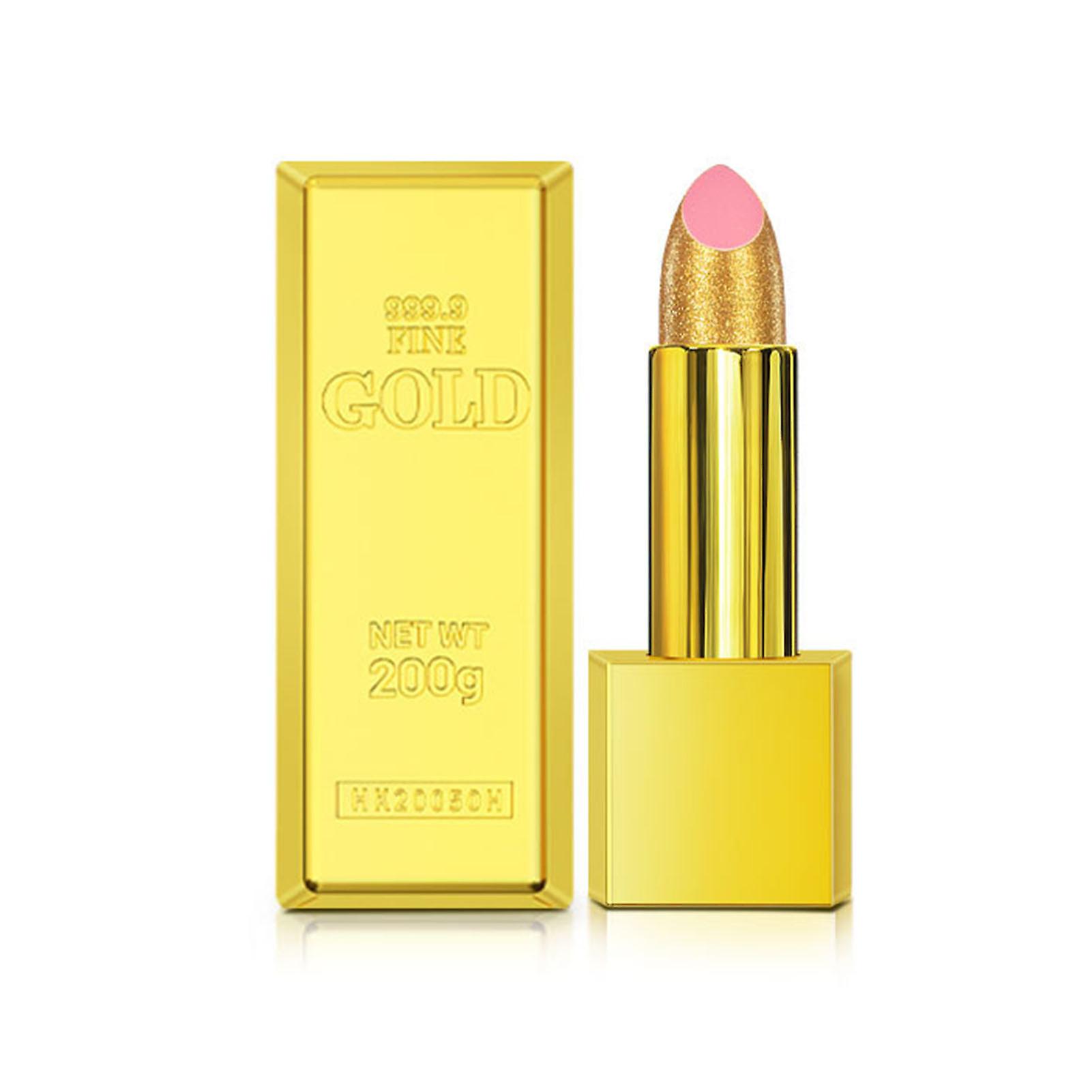 Yellow Gold Color Lipstick Skin-modifying Non-stick Cup Lip Gloss for Daily Makeup