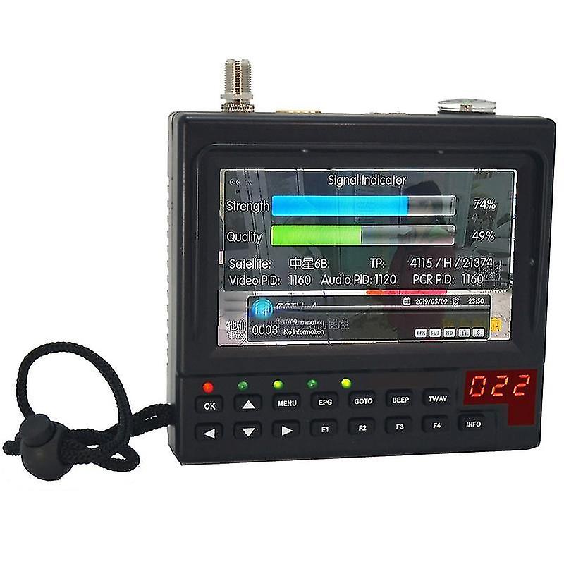 4.3 Inch Portable Dvb-s2 Digital Satellite Finder And Monitor Full Hd Dvb-s Sat Finder Meter Kpt-268ah