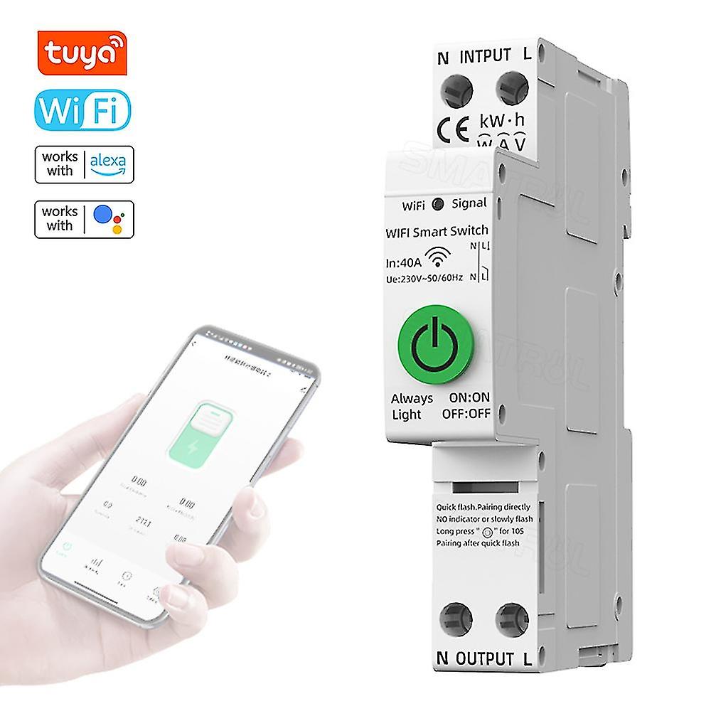 Tuya WiFi Intelligent Automatic Reclosing Protector Multifunctional Current Voltage Monitoring Power