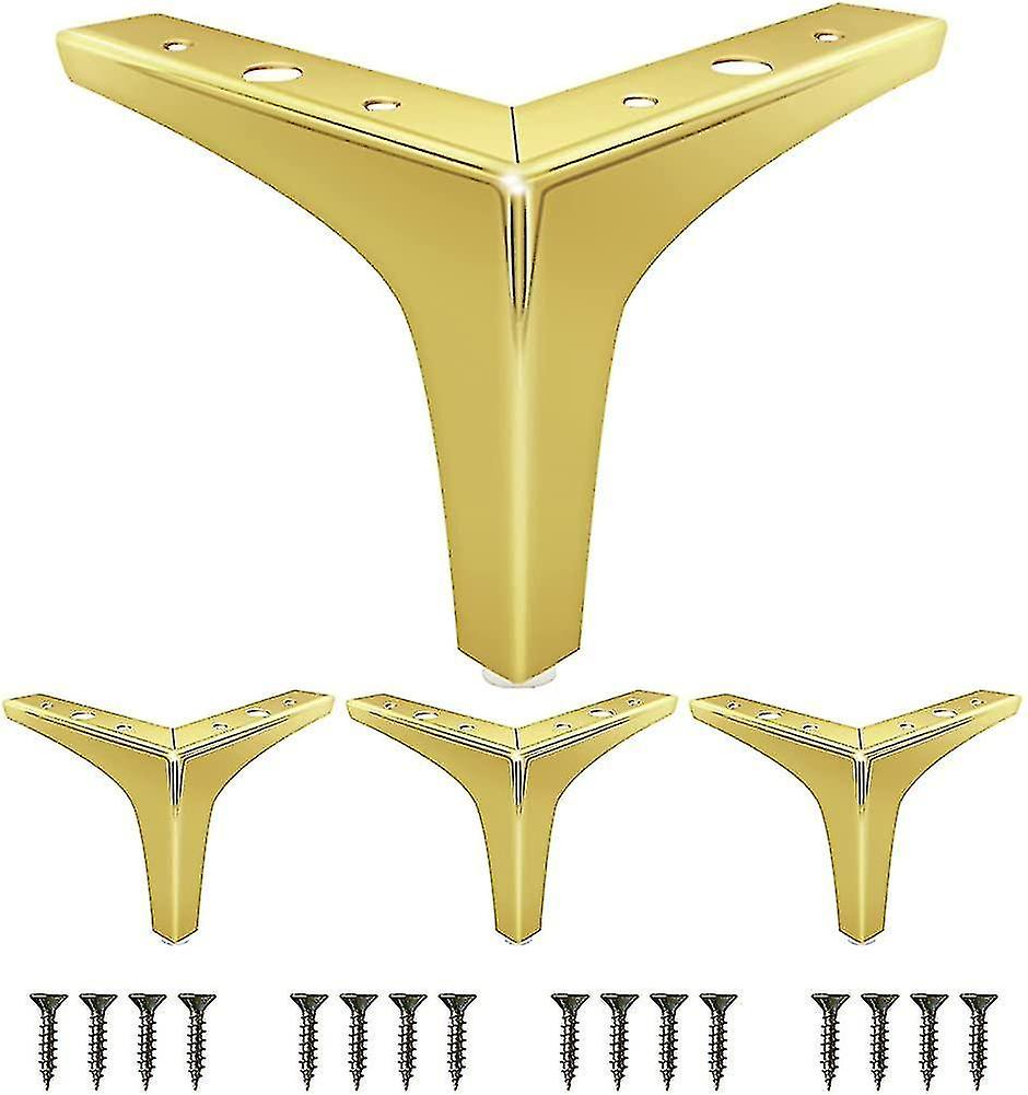 6 Inch Furniture Legs, Modern Style Furniture Feet, Metal Polished Chrome Couch