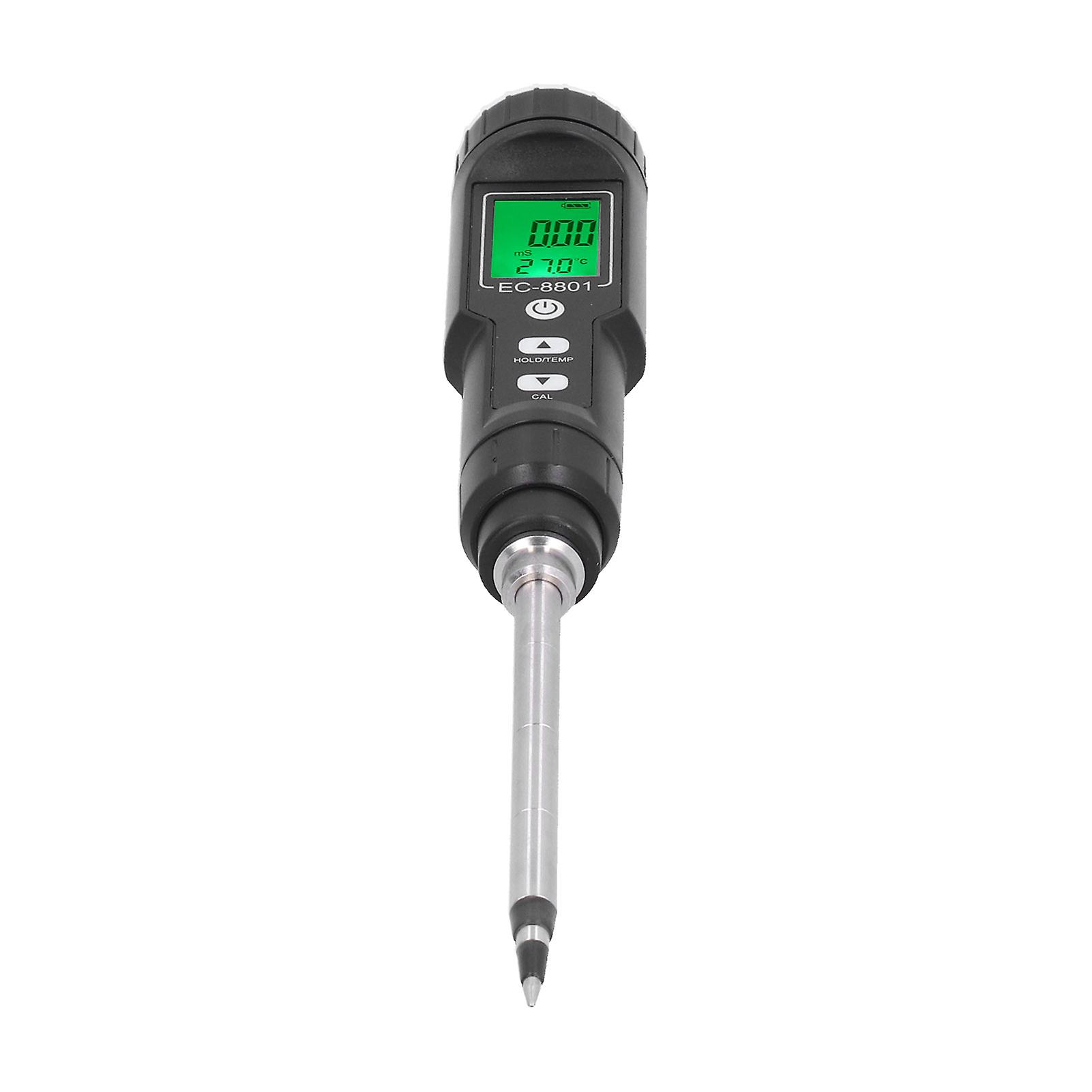 Soil Tester EC Temperature Tester Multipurpose Probe Soil Meter for Greenhouse Planting
