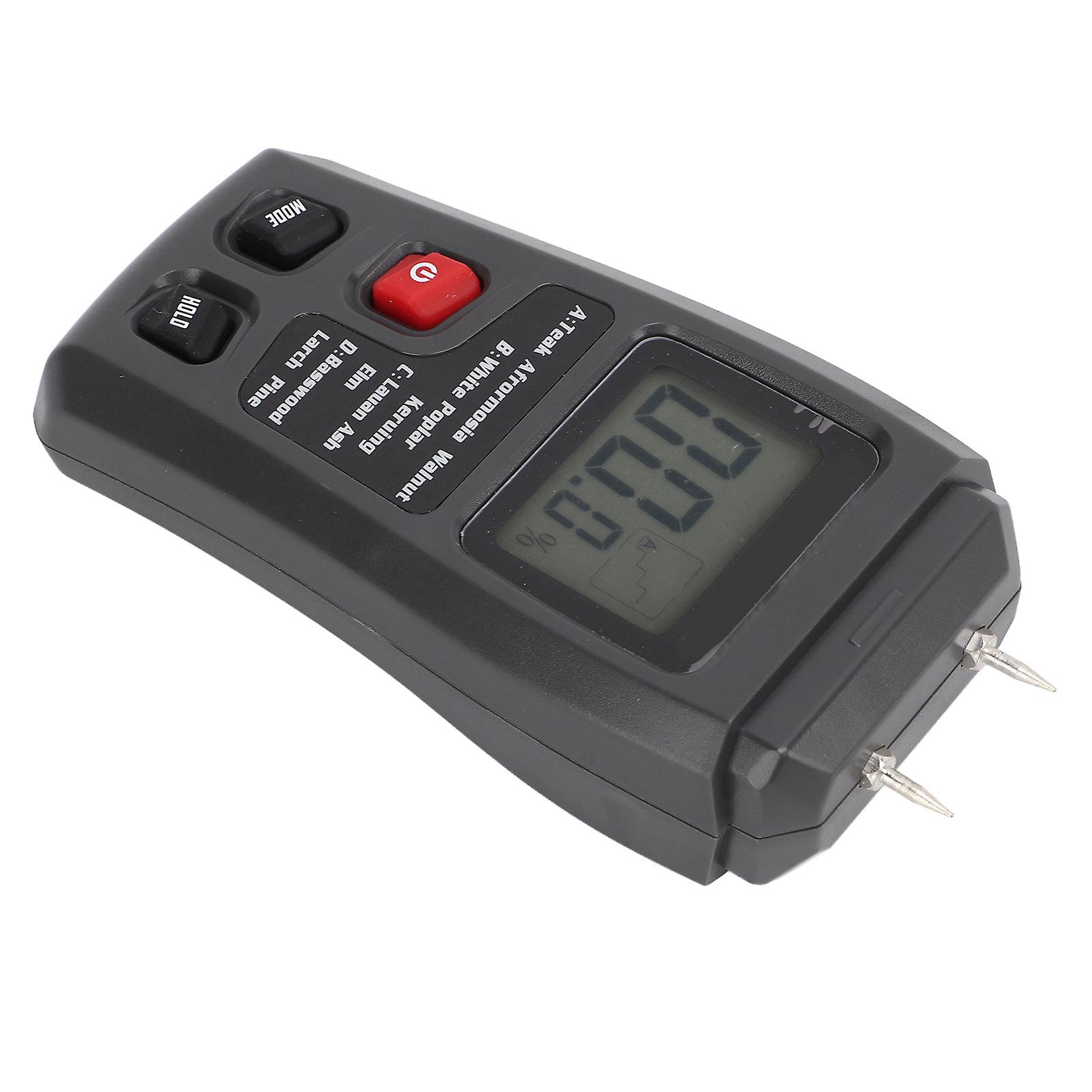 Moisture Meter Portable Needle Type Wood Moisture Detection Test Meter Automatic Shutdown