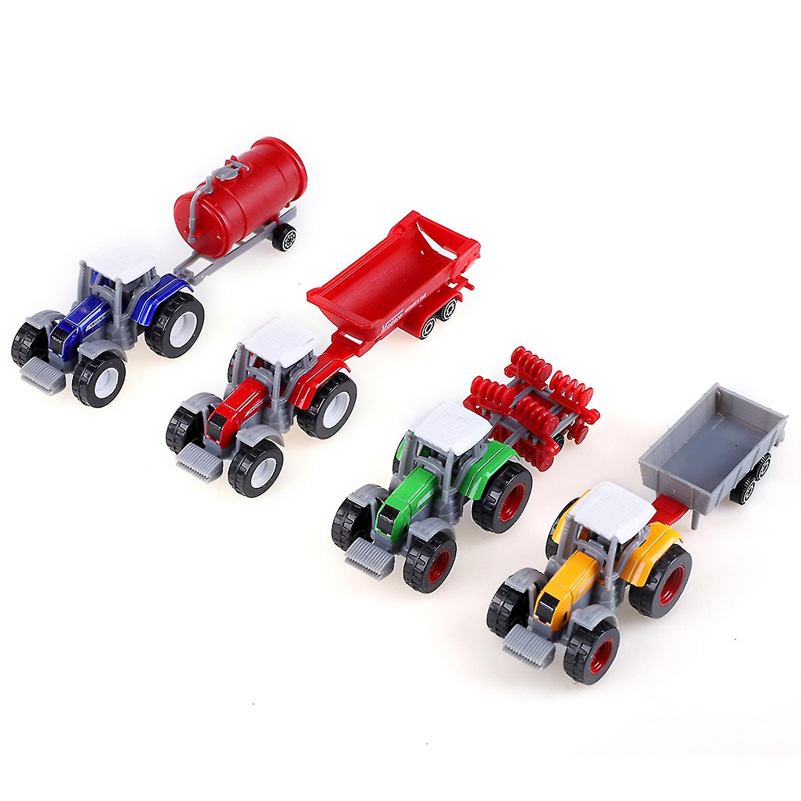Mini Kids Car Toy Set - 1:64 Scale High Simulation Agricultural Farmer Vehicle Model