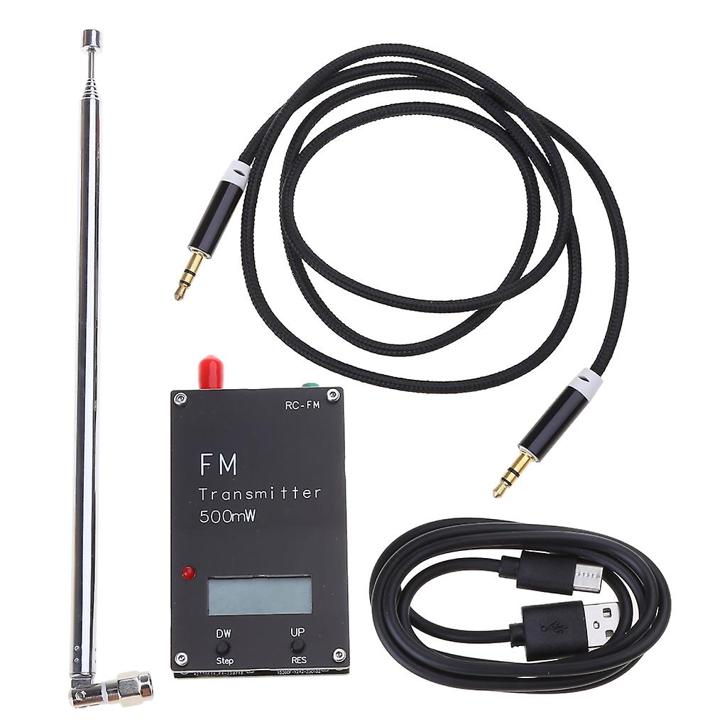 FM Transmitter 320Transmitter Frequencies with Memory Function Stereo Input