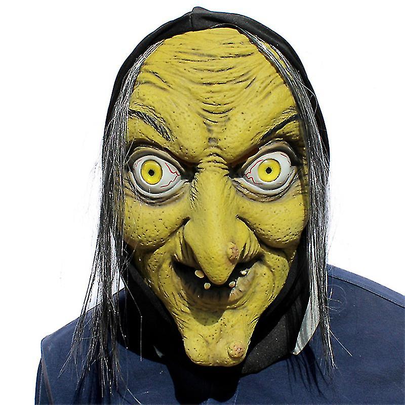 1pcs Green Face Witch Mask