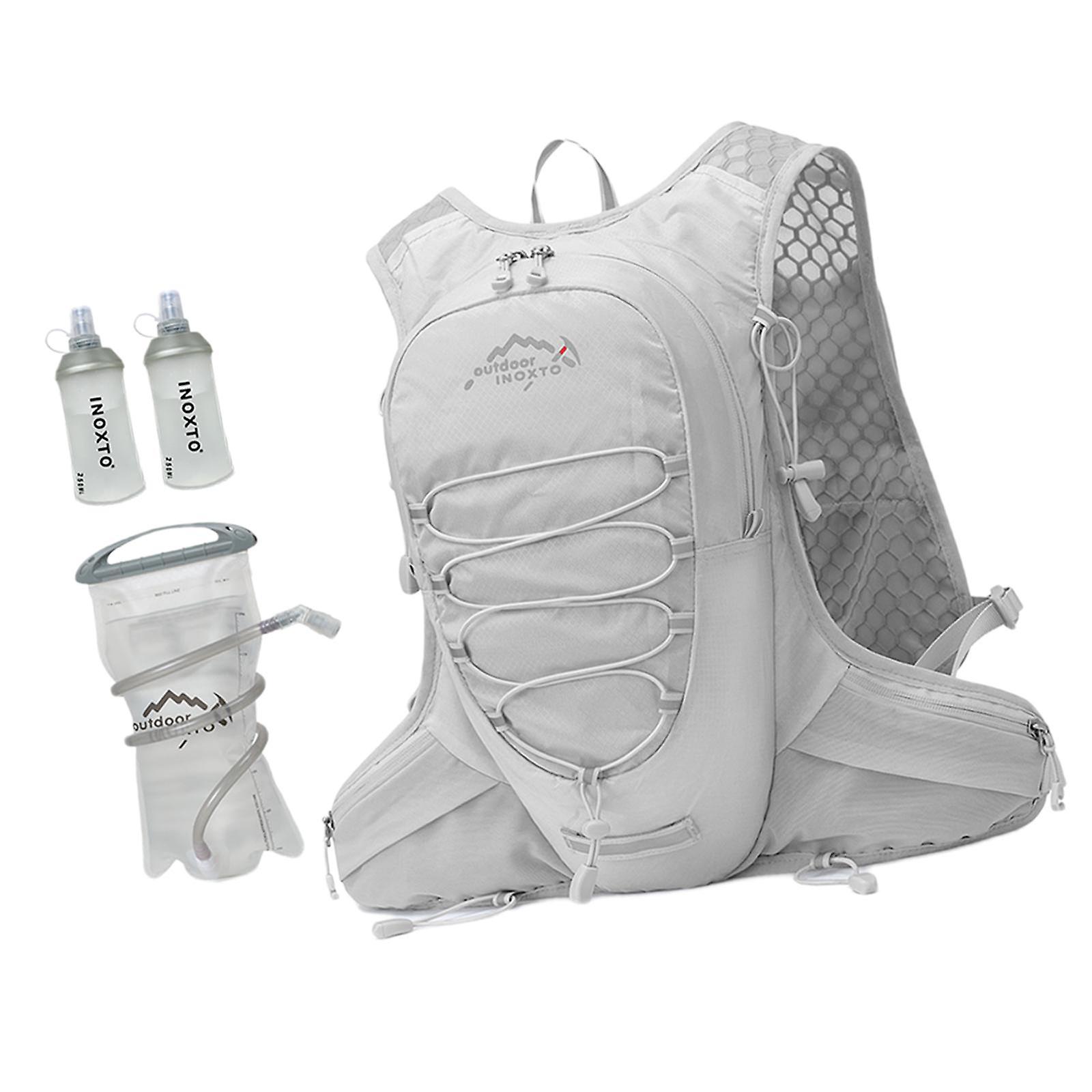 Hydration Backpack Adjustable Hydration Pack for Outings Outdoor Backpacking Gray