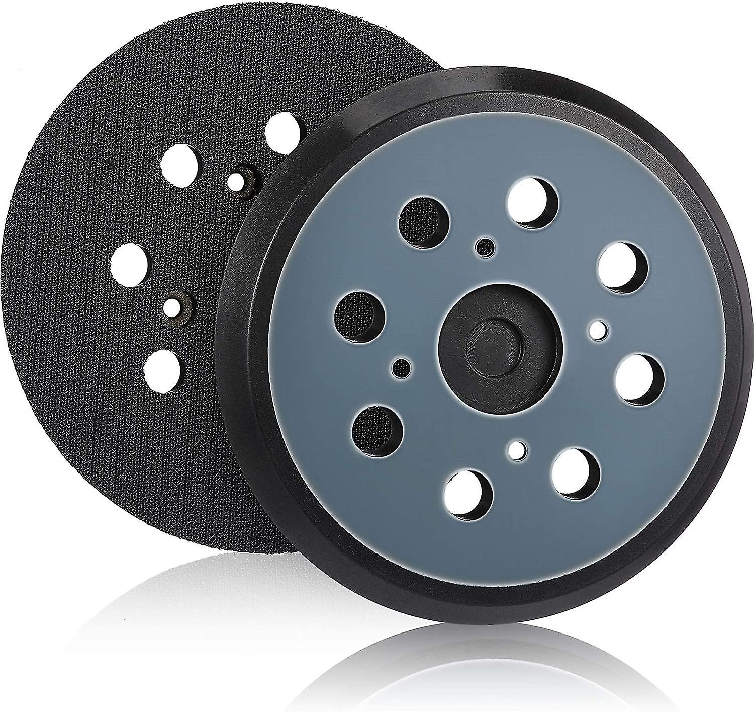 2 Pieces 125mm 8 Hole Hook and Loop Orbital Sander Pad Replacement Sanding Pad