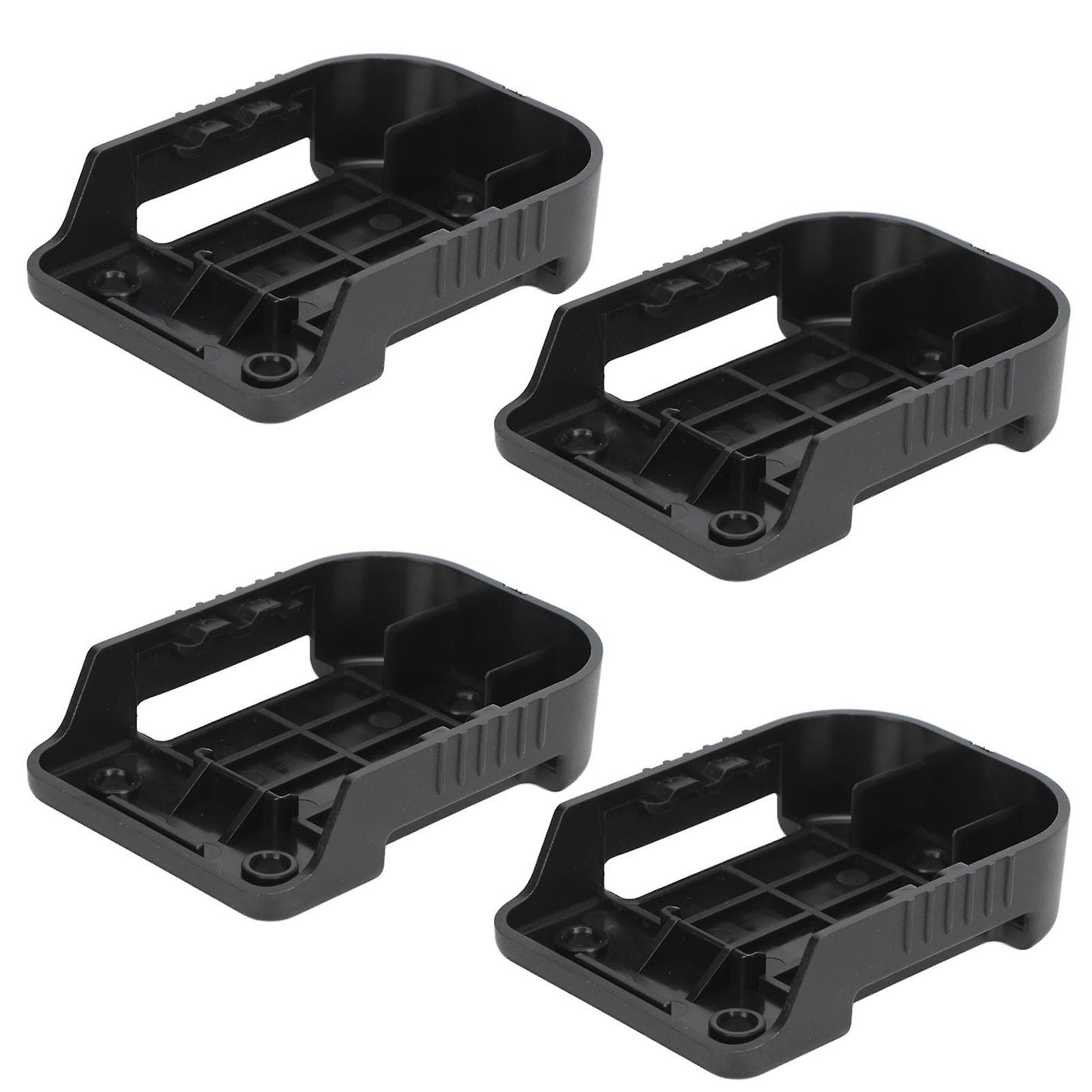 10Pcs 18V Lithium Battery Mount Holder Rack Black ABS Fireproof