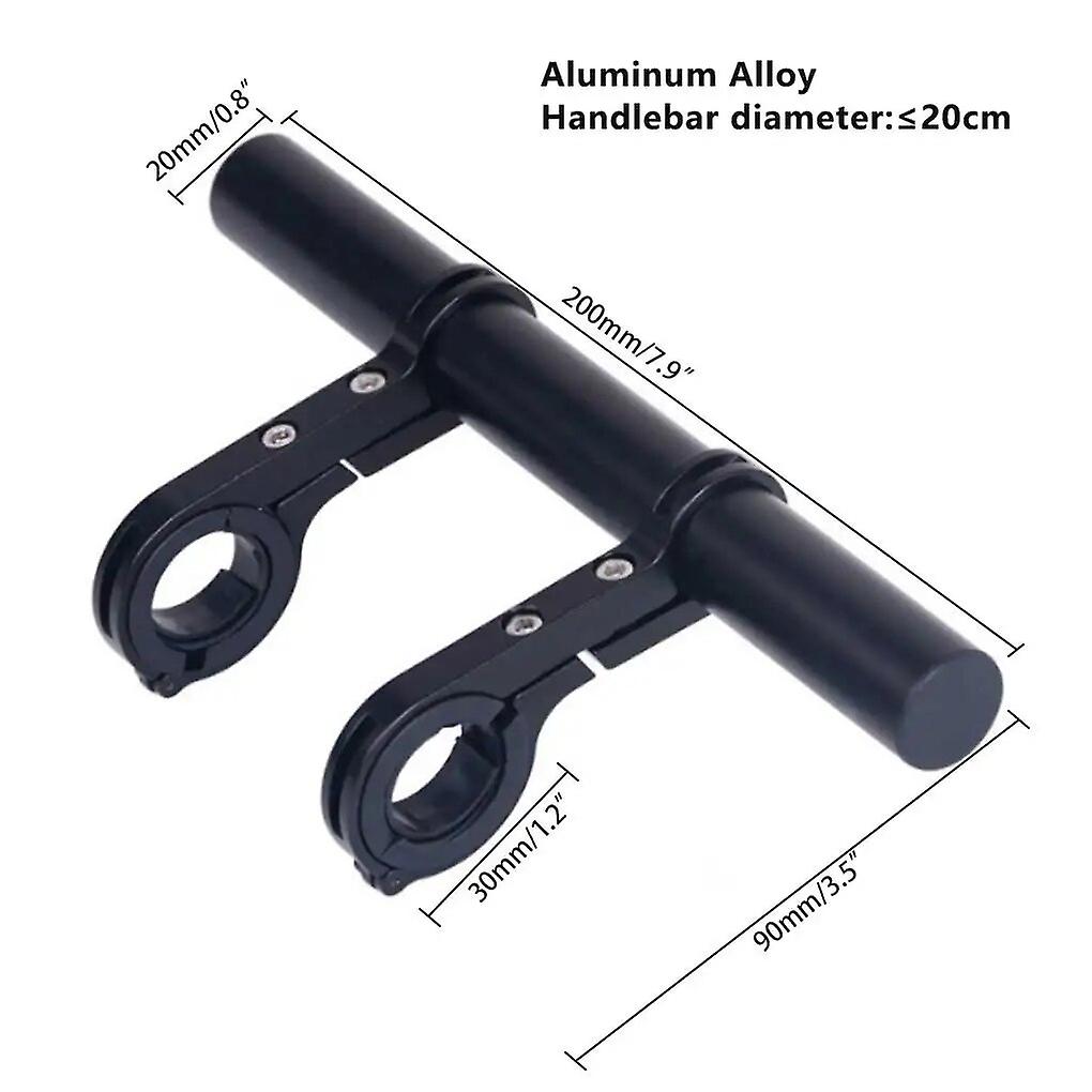 مقود الدراجة تمديد جبل حامل مصباح يدوي موسع سبائك الألومنيوم لشريط المقبض الأمامي للدراجات