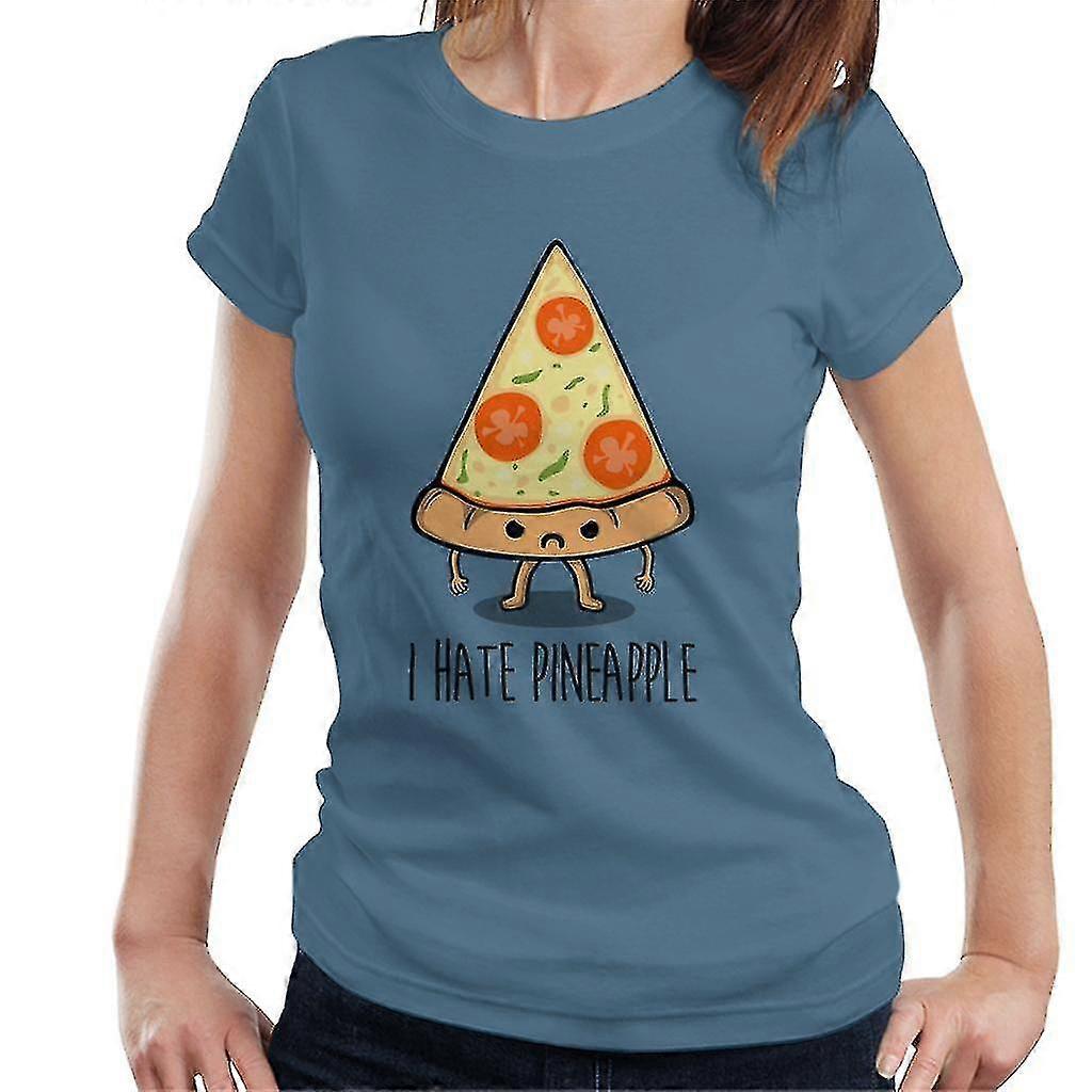 I Hate Pineapple Pepperoni Pizza T-skjorte for kvinner