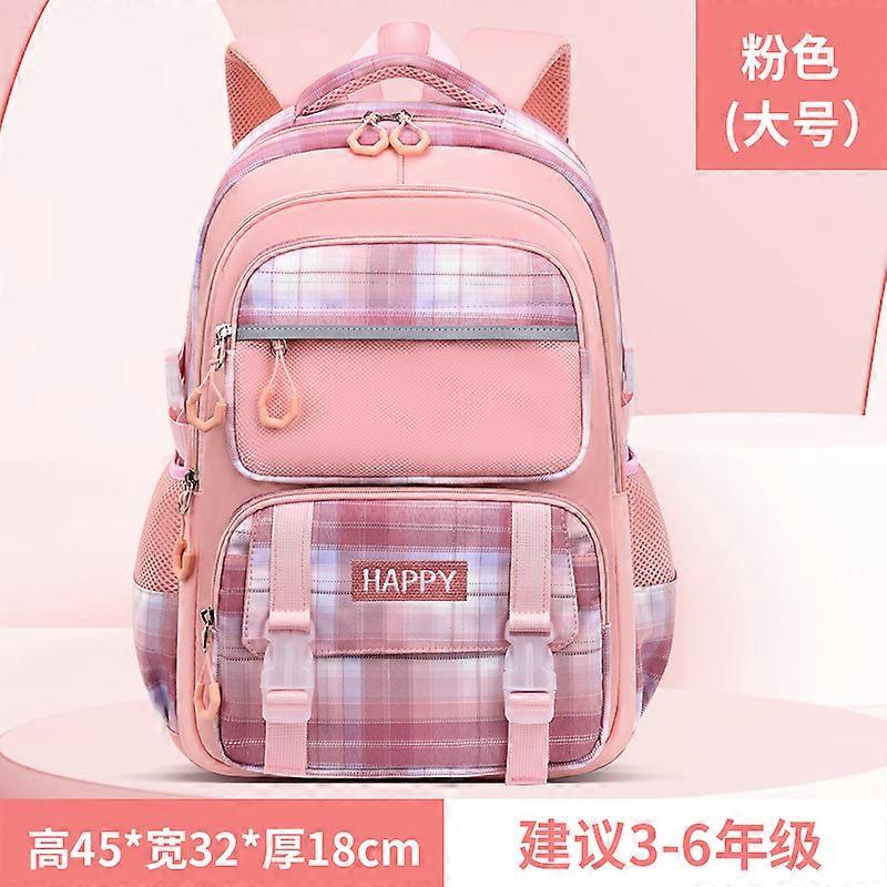 New schoolbag for girls with large capacity for grades 1, 3 and 6, lightweight, load-reducing and spine-protecting backpack for primary school student