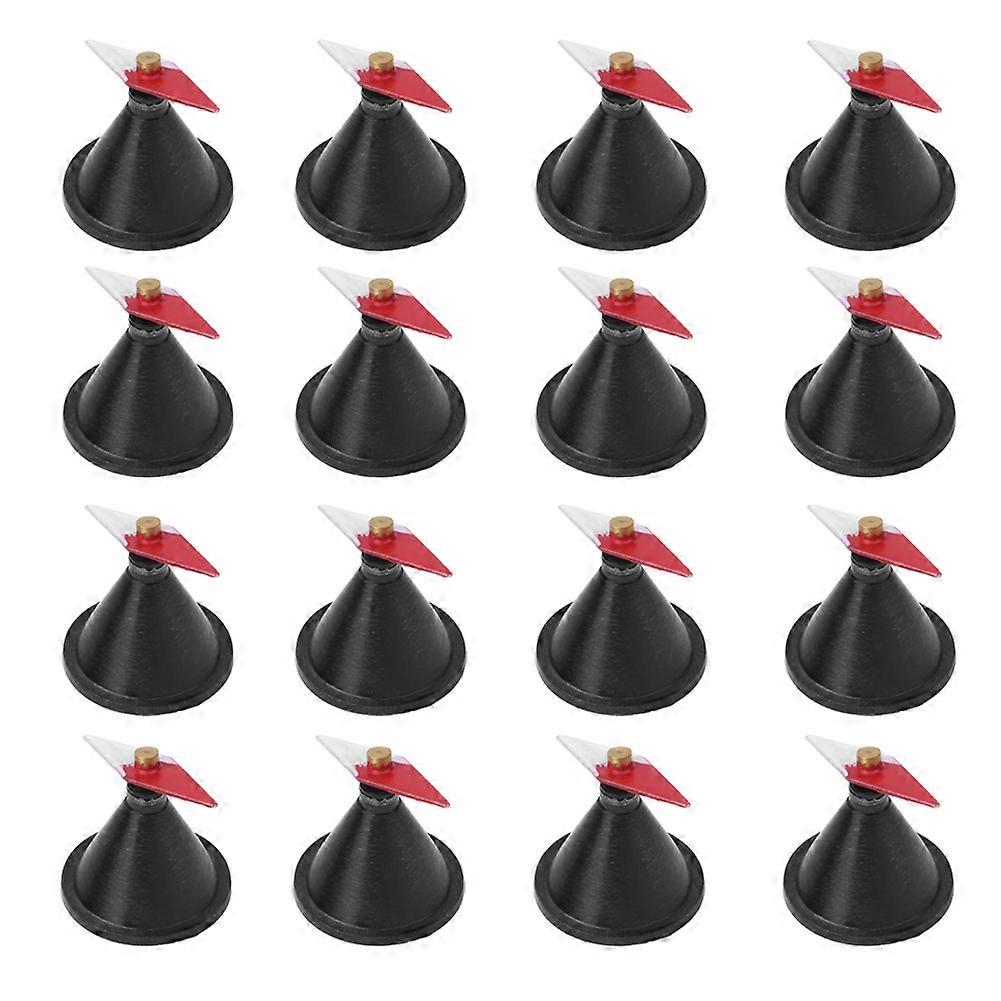 16pcs Rhombus Small Magnetic Needle with Stand Physical Experiment Teaching Instrument