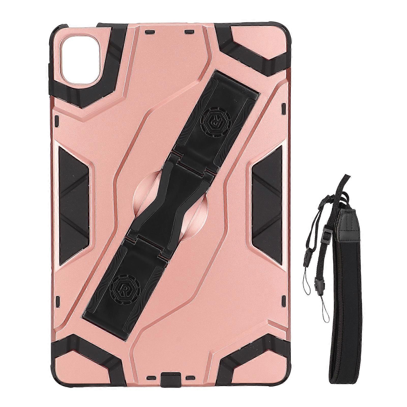 Tablet Case for Mi Pad 5 Ultrathin Shakeproof Strong Multifunction Protective Cover with Adjustable Shoulder StrapRose Gold