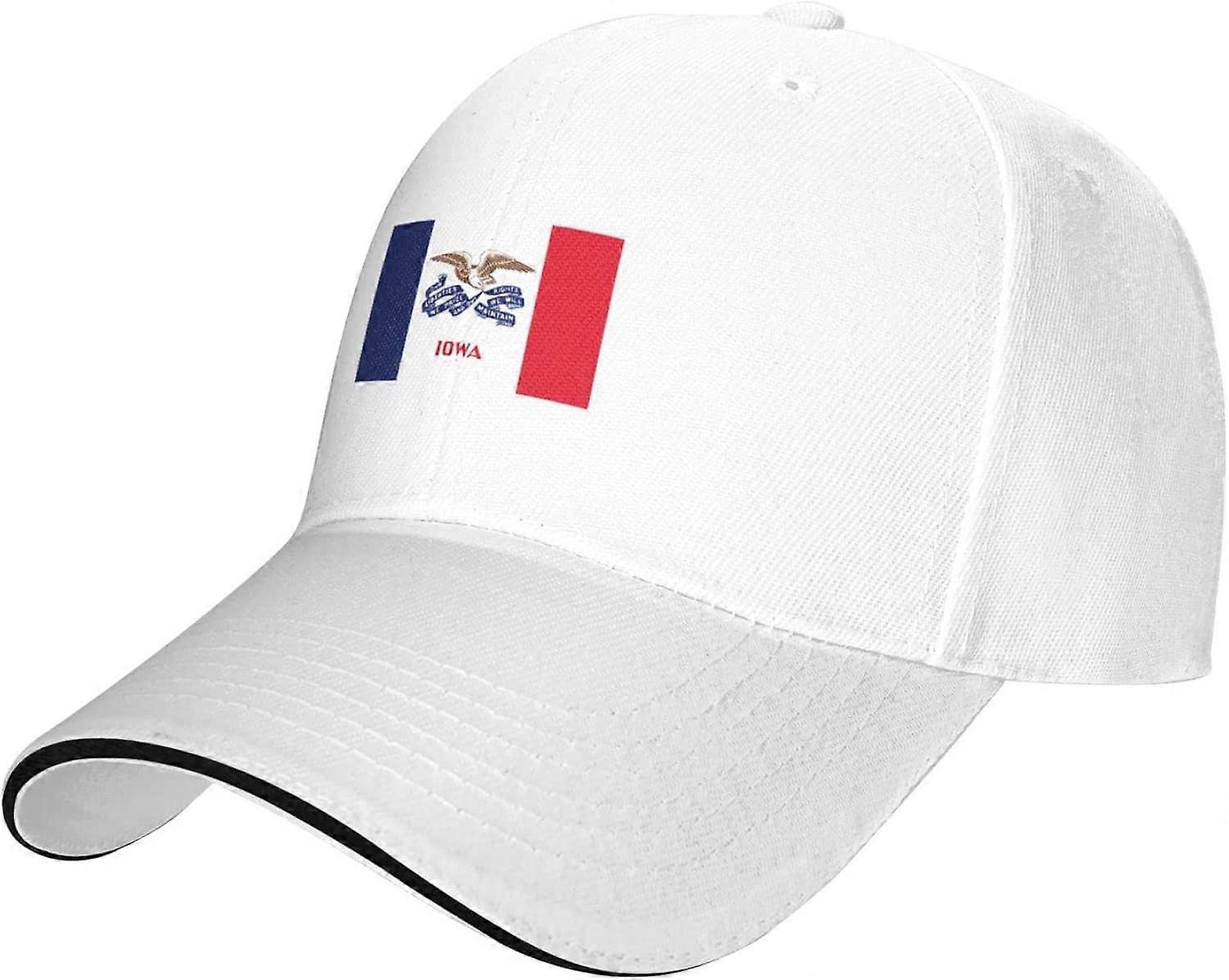 VX4435アイオワ州の旗通気性調節可能なスポーツ帽子、男性女性のための洗えるサンハット男女兼用ピークキャップBM-3106 nh4435J