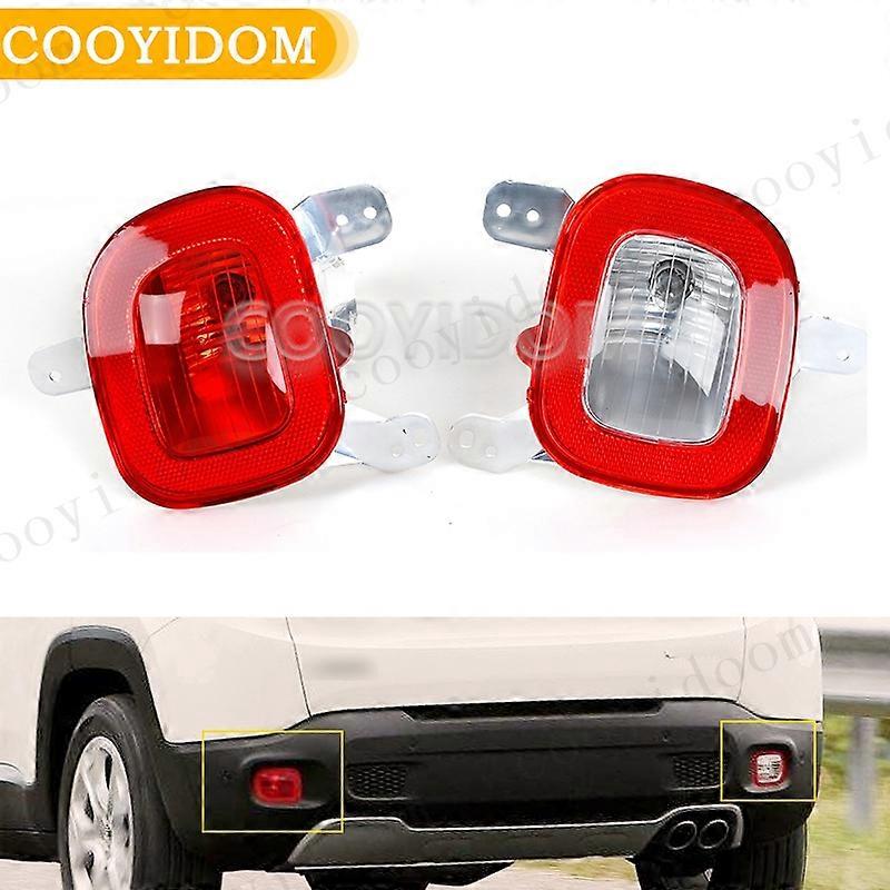 Led Rear Bumper Reflector light Tail Stop Fog Reflector Lamp Rear turn signal For Jeep Renegade 2015-2018