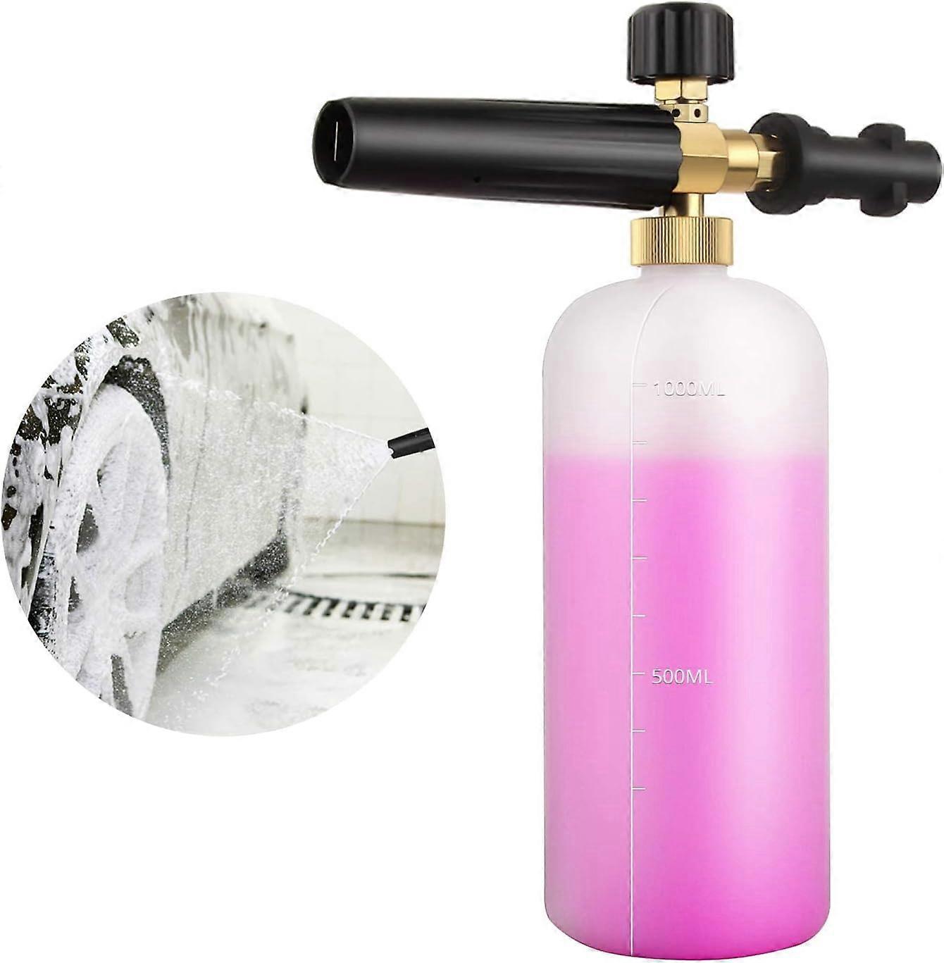 Adjustable Foam Cannon 1 Liter Snow Foam Nozzle Lance Gun Soap Dispensing Nozzle For K Series K2/K3/K4/K5/K6/K7 Pressure Washer
