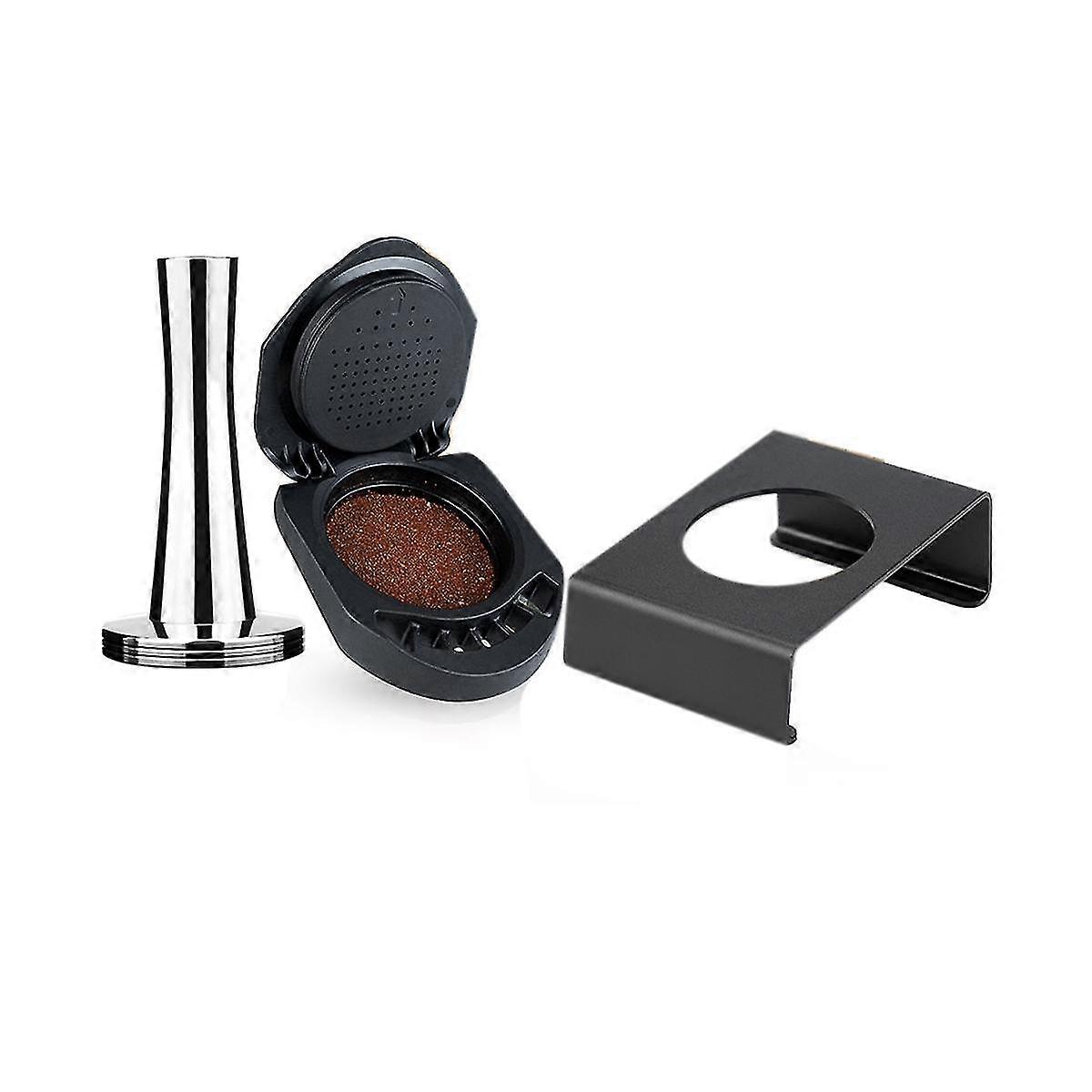 For Reusable Coffee Powder Adapter Filter With Aluminum Holder Basket Coffee Maker Accessories