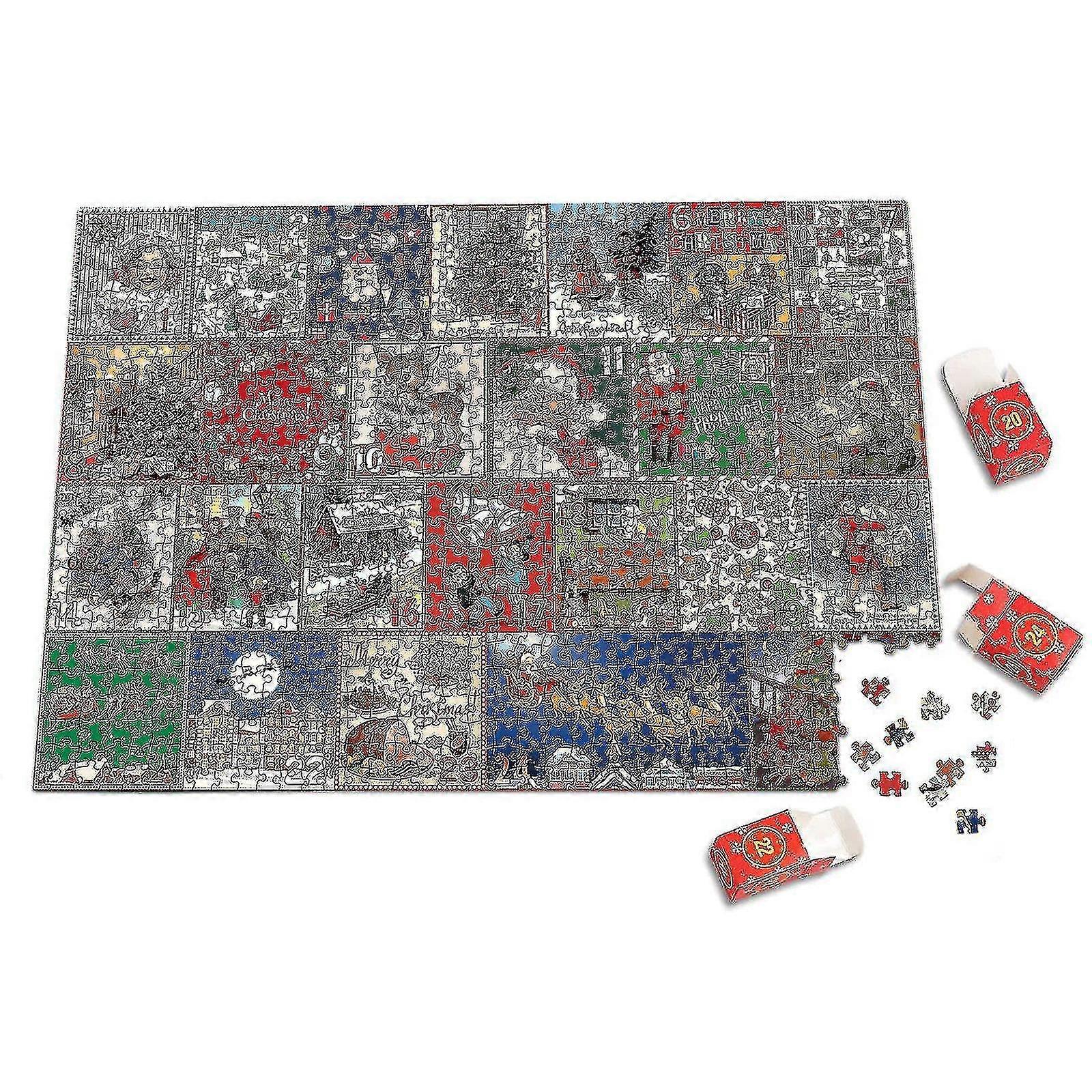 1000pcs Advent Calendar 2024, Jigsaw Puzzles For Adults 1000 Christmas Gifts,100% New
