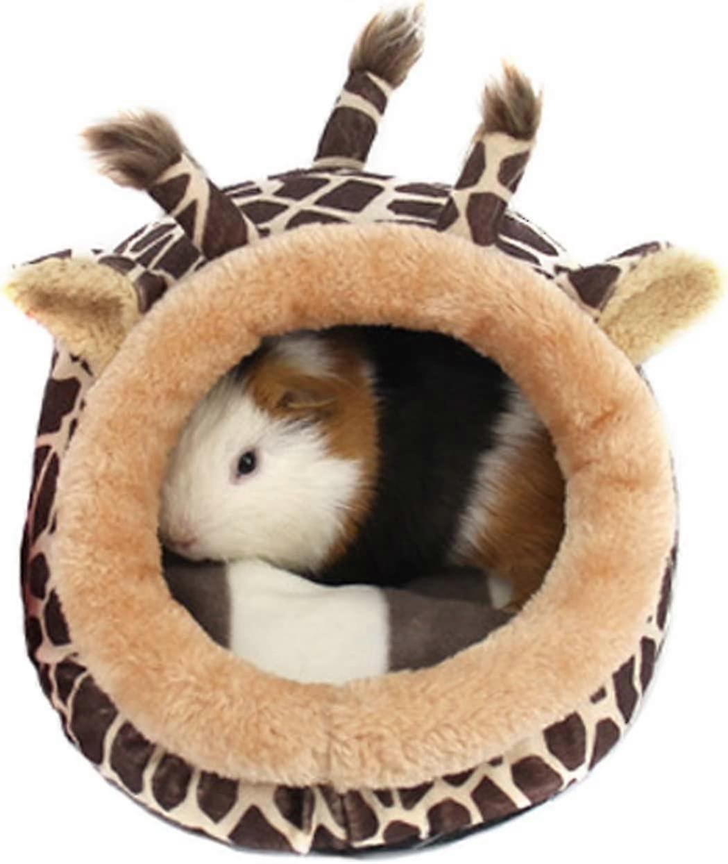 Plush Dog House - For Pets, Hamster, Hedgehog, Guinea Pig, Kitten - Soft - With Removable Stuffing