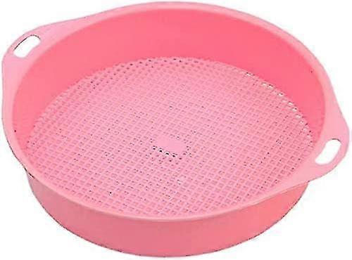 Sieve Garden Tool Plastic Sheave Gardening Supplies Round Plastic Net Seeding Tool 24.5x5cm Mesh Soil Sieve Soil Sieve Convenient Process - -
