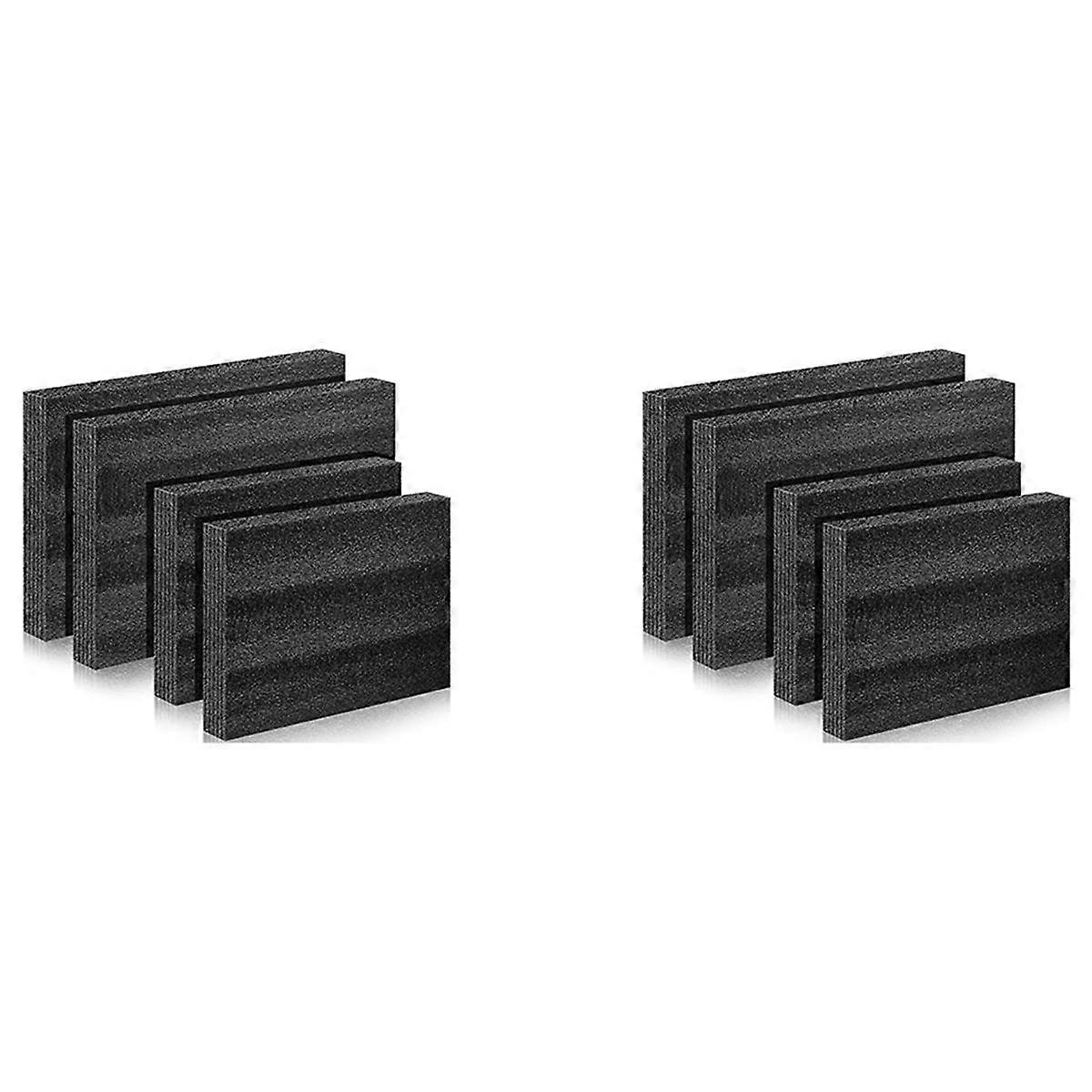 8 Pcs Customizable Polyethylene Foam Packing Foam Inserts for Cases Tool Foam Black Foam Sheet for