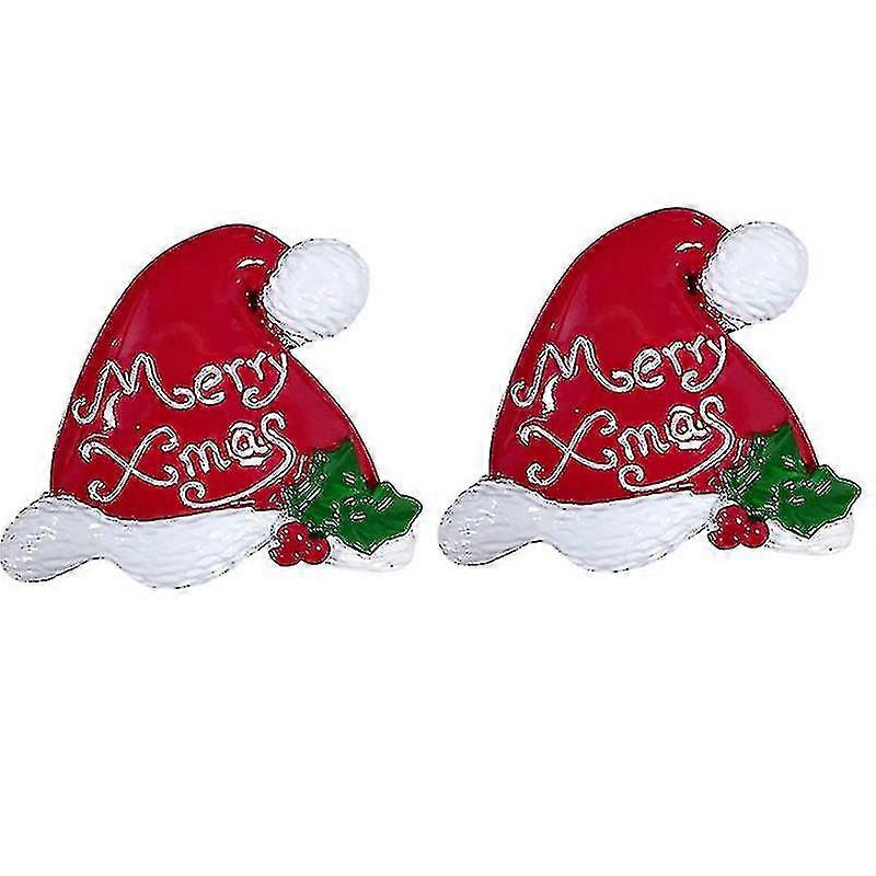 2pcs Réfrigérateur de Noël Aimants Adorable Réfrigérateur Aimant Ornements Décoration de Noël