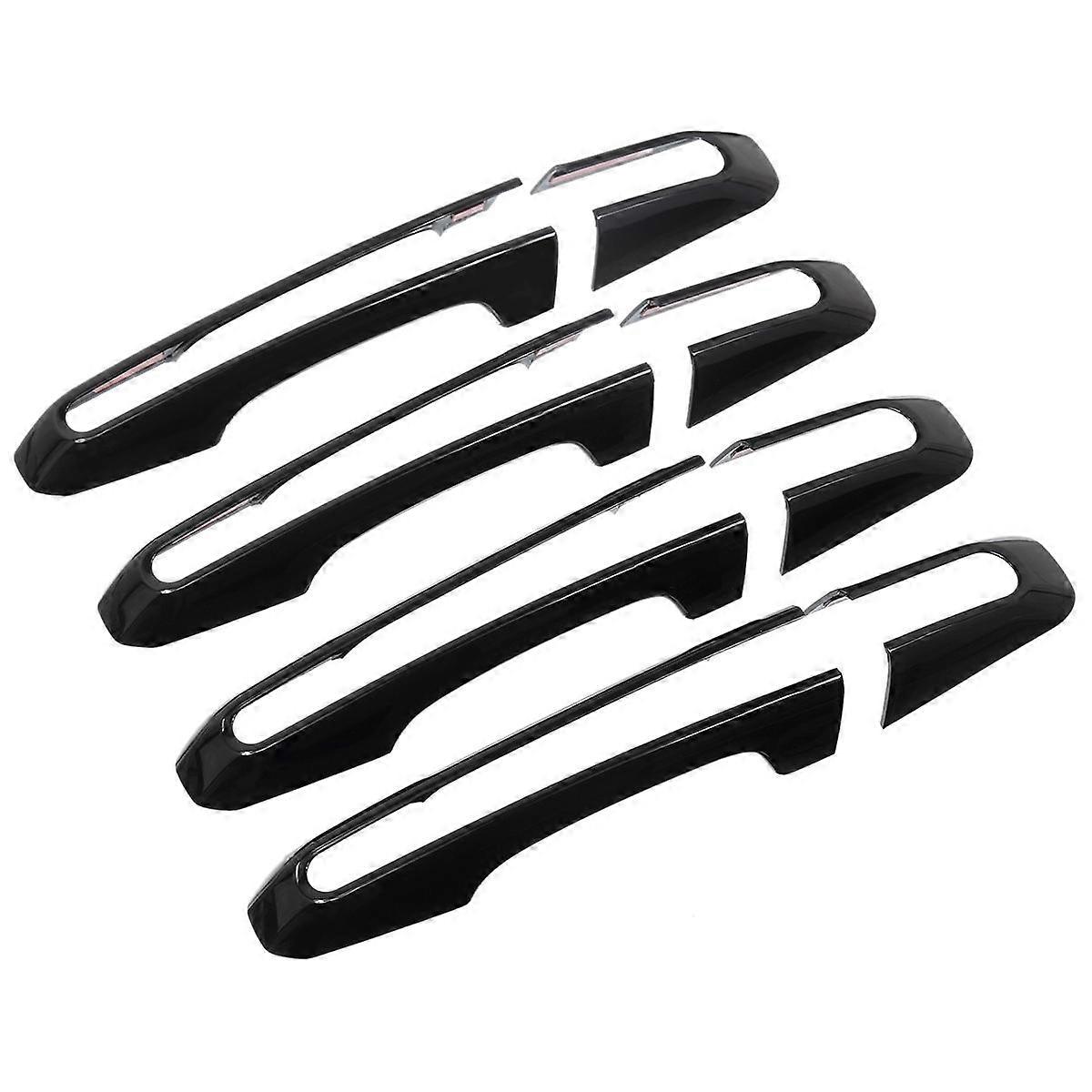 Outer Handle Decorative Frame Car Door Outer Handle Protective Decorative Frame for Land Black