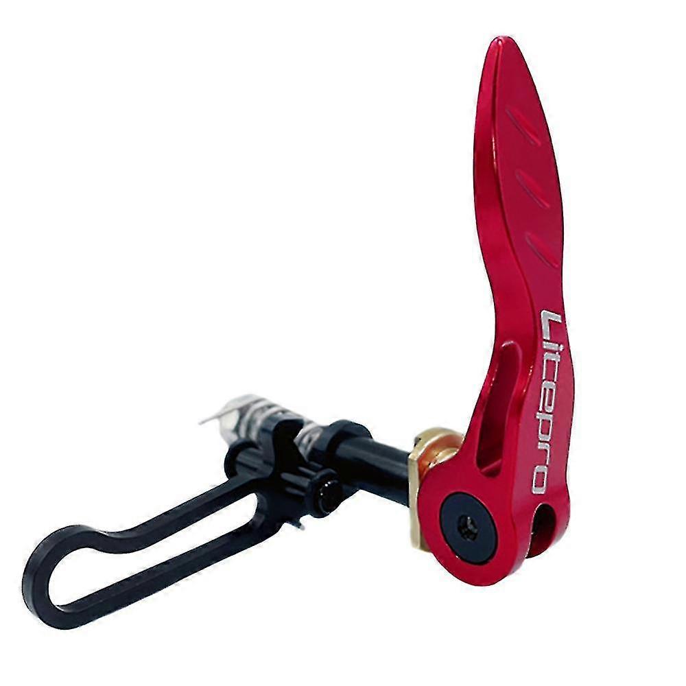 litepro bicycle seatpost clamp compatible with brompton ultralight folding,red