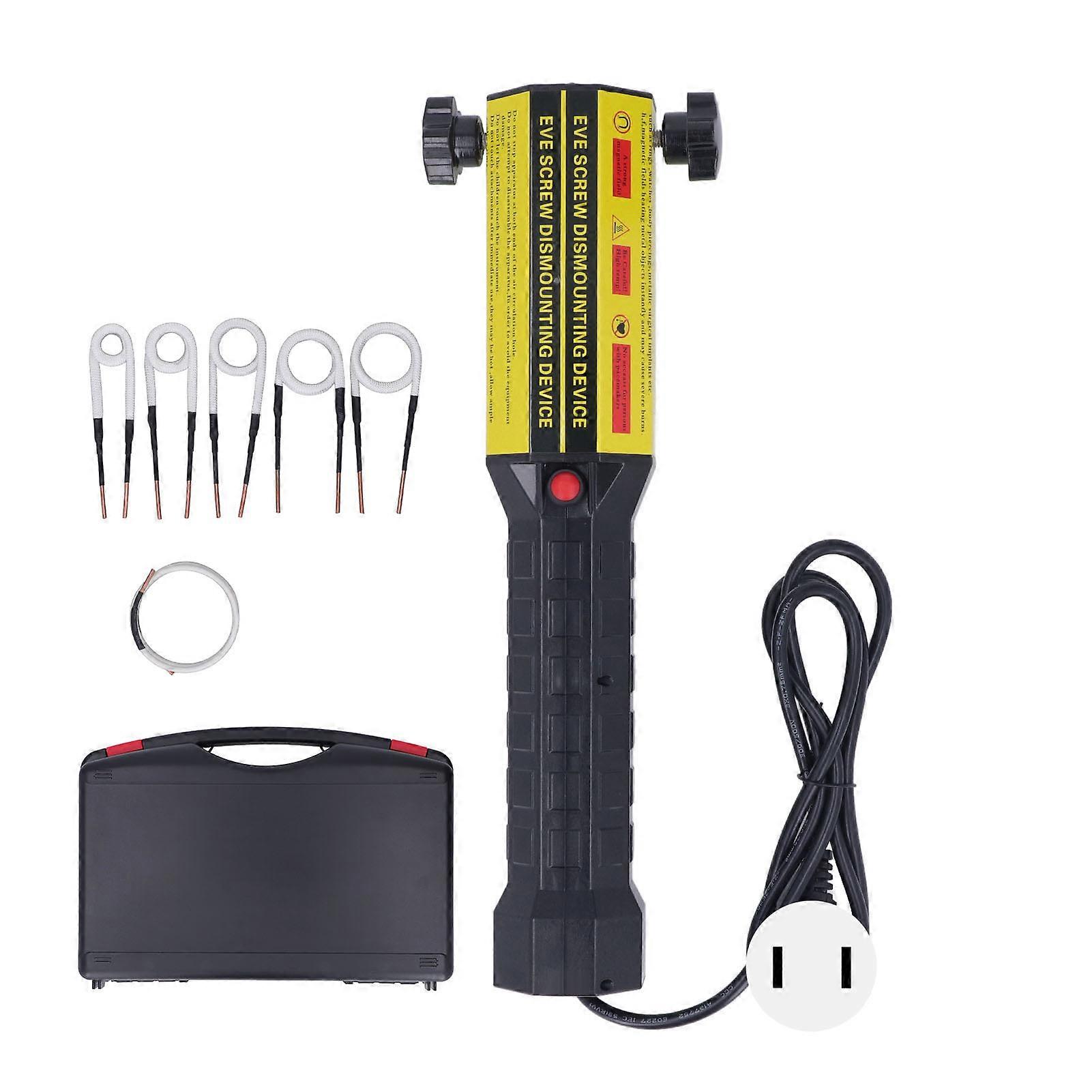 Electromagnetic Induction Heater Coil Kit Handheld Heat Induction Tool for Screw and Nut Removal 1200W NO.6306