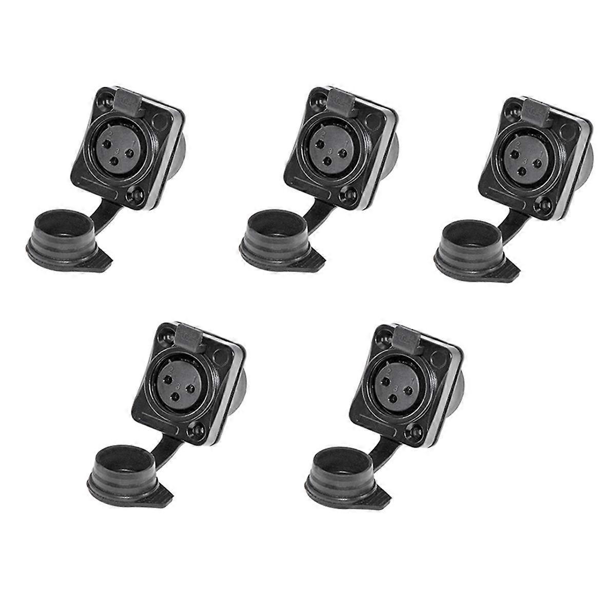 3 Pole Holder 3 Pole Waterproof Male and Female Microphone Audio Plug Xlr Balanced Threaded XLR Hea