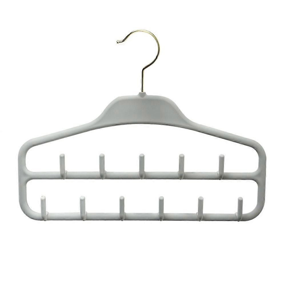 Multipurpose Plastic Hanger Double-Layer Hook Seamless Drying Hanger for Home