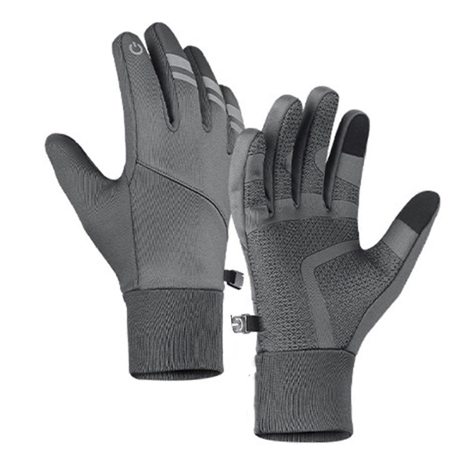 Winter Cycling Gloves Waterproof Thermal Gloves with Touch Screen Function Liner Windproof Anti-Slip