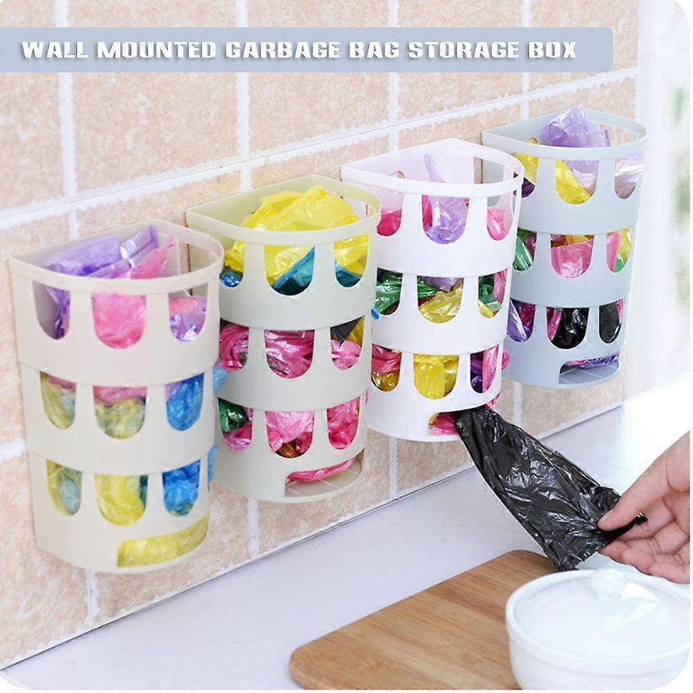 Wall Mounted Storage Bag Dispenser Hanging Storage Bag Plastic Bag