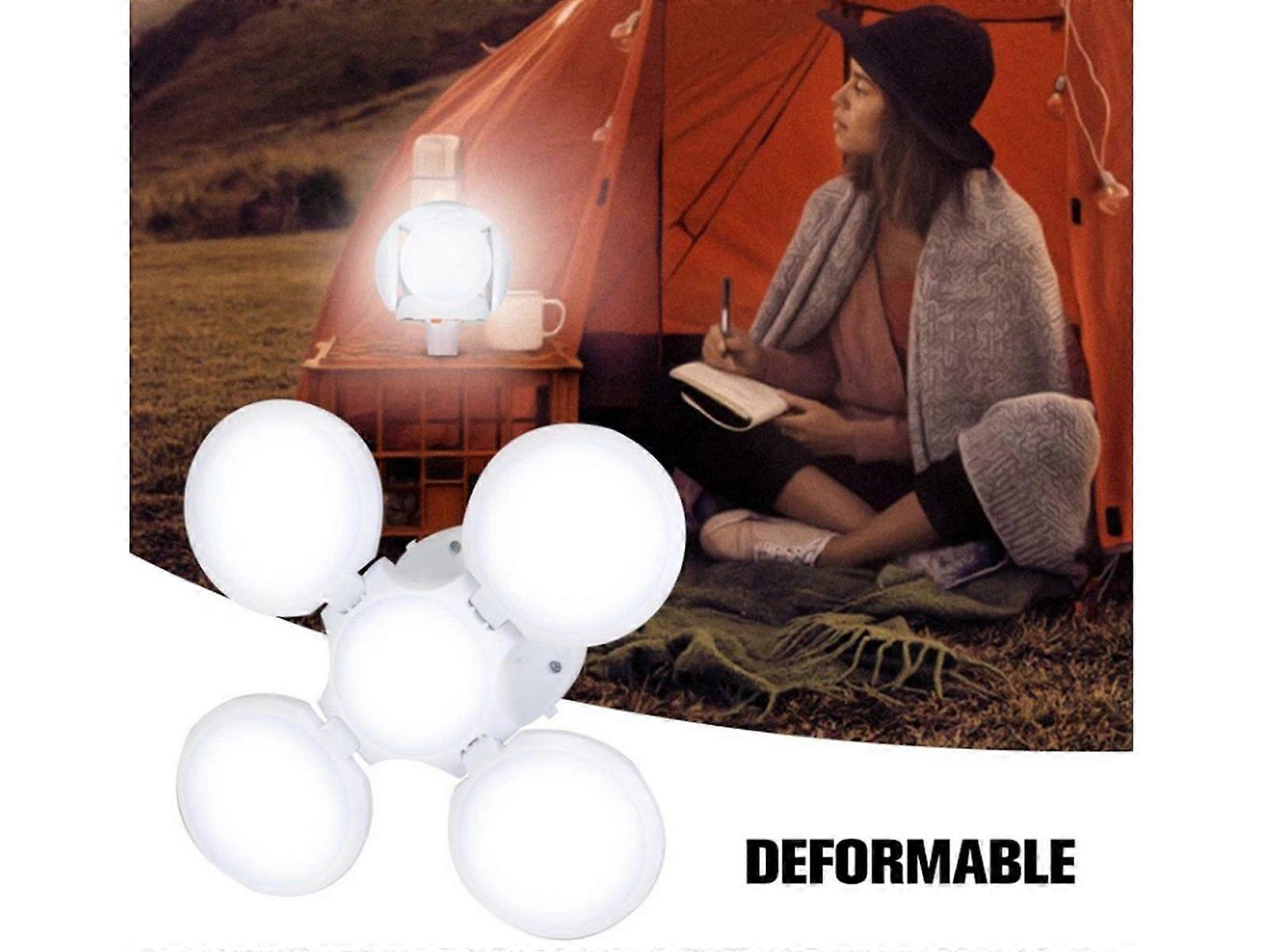 Solar Powered Light Outdoor Emergency Lighting LED Bulb Foldable Camping Lamp