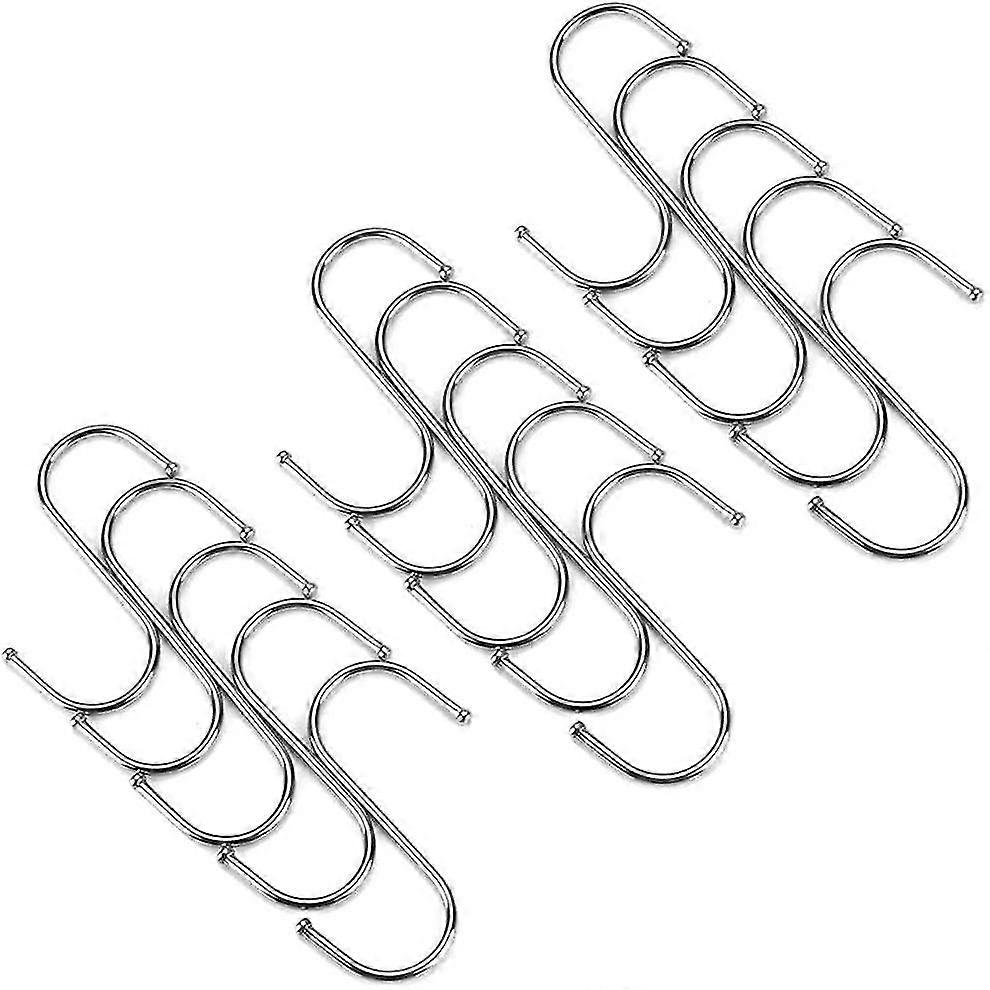 15 Pack Hooks Of Stainless Steel,s Shaped Hooks