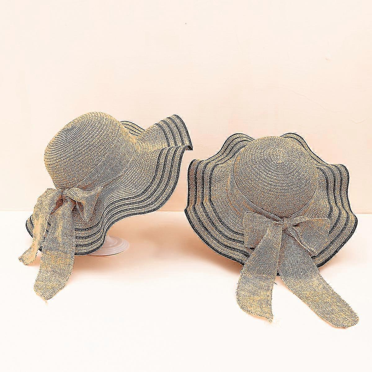 Sommer Mutter und Töchter Hüte für Mädchen Frau Bohemia Strand Stroh Sonnenhüte