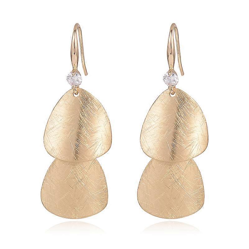 Light Luxury Simple Exquisite High  grade Metal Earrings