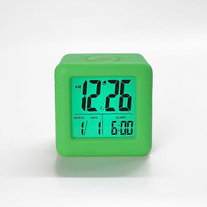 1pc Digital Alarm Clock with Nightlight - Easy Setting Silicone C