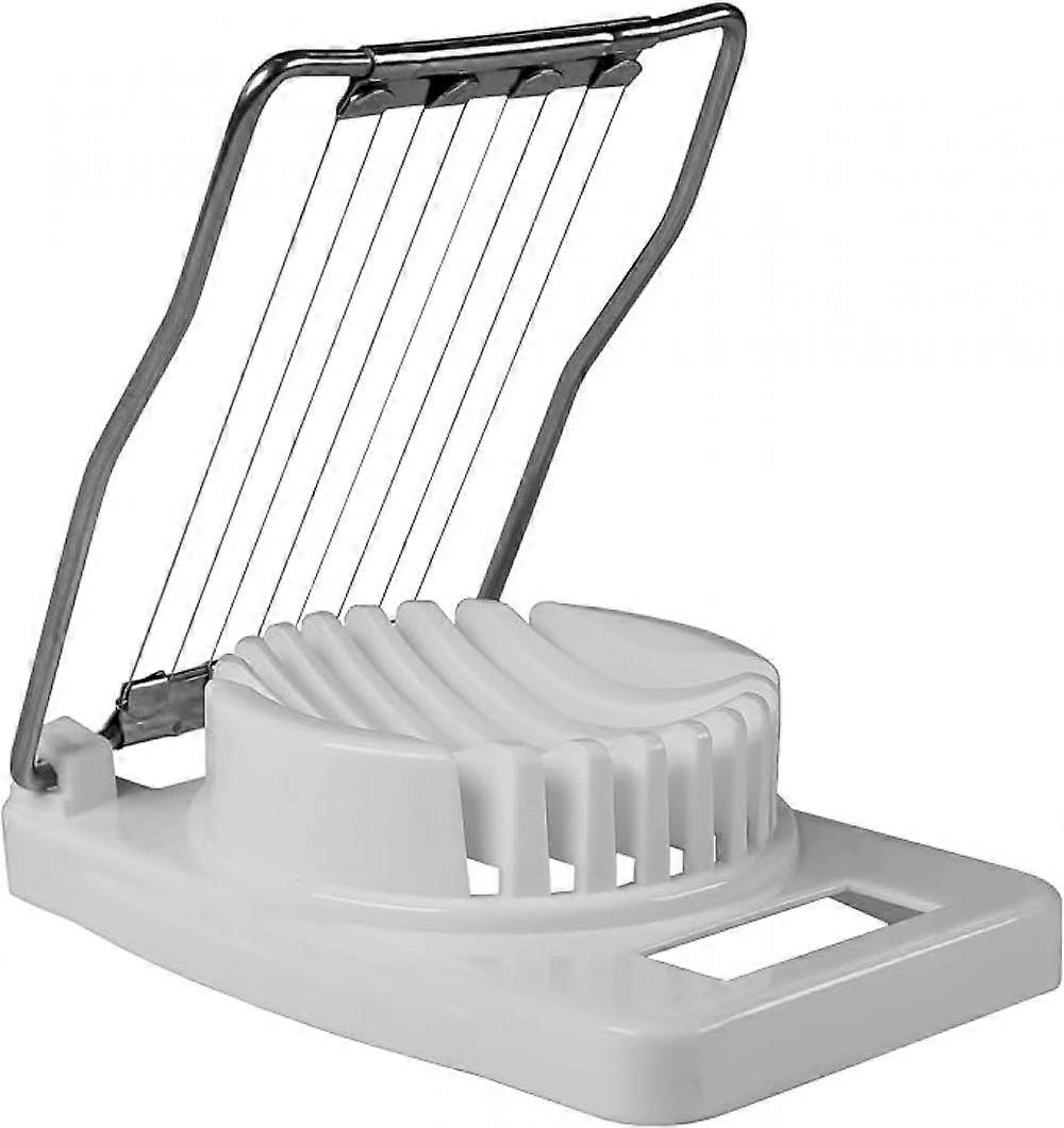 Standard rustfritt stål egg slicer kutter 10.3 * 7.8CM hvit