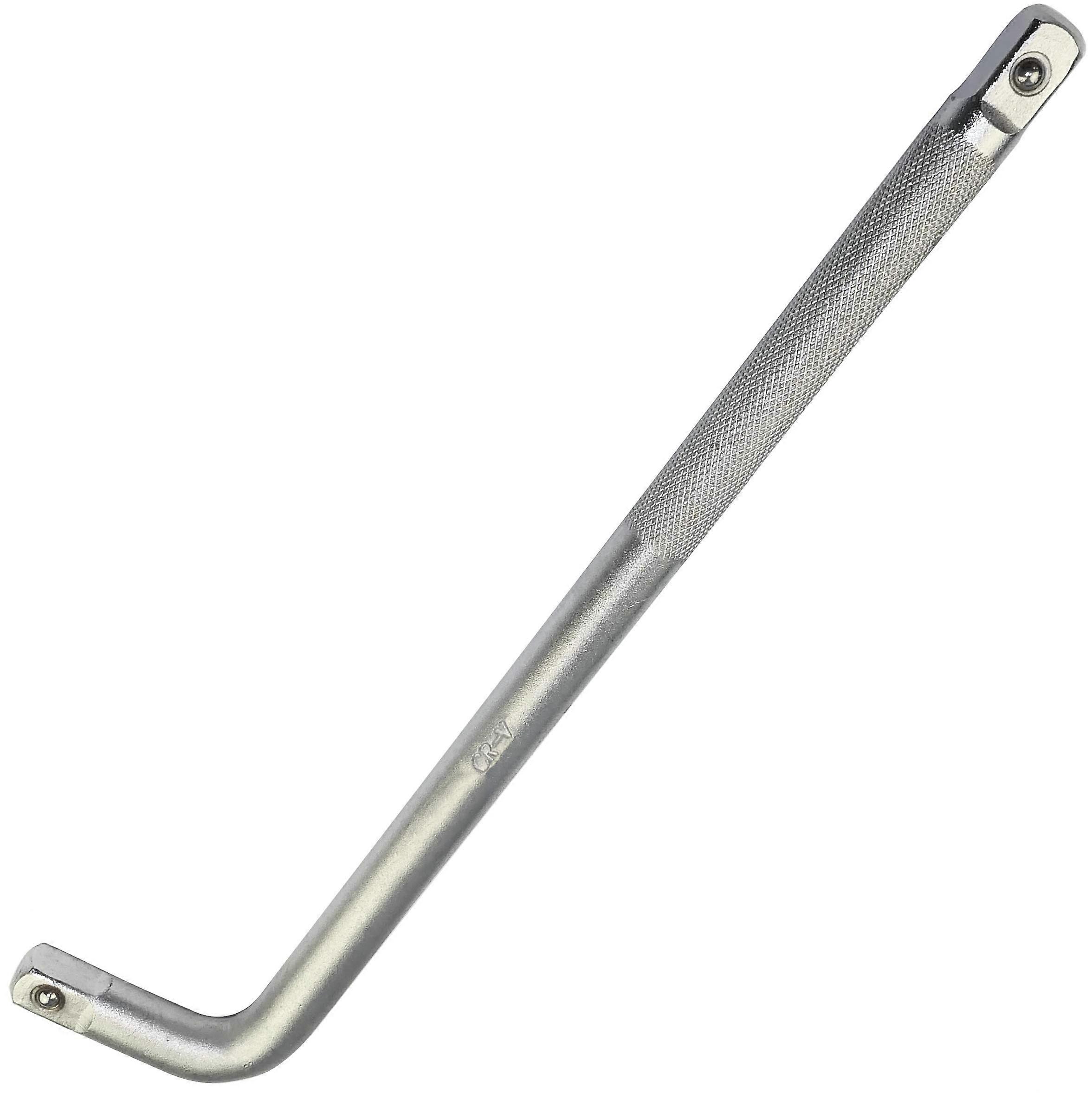 Force handle arm for sockets - L-handle - 1/2x300mm - in Cr-V Steel - silver color