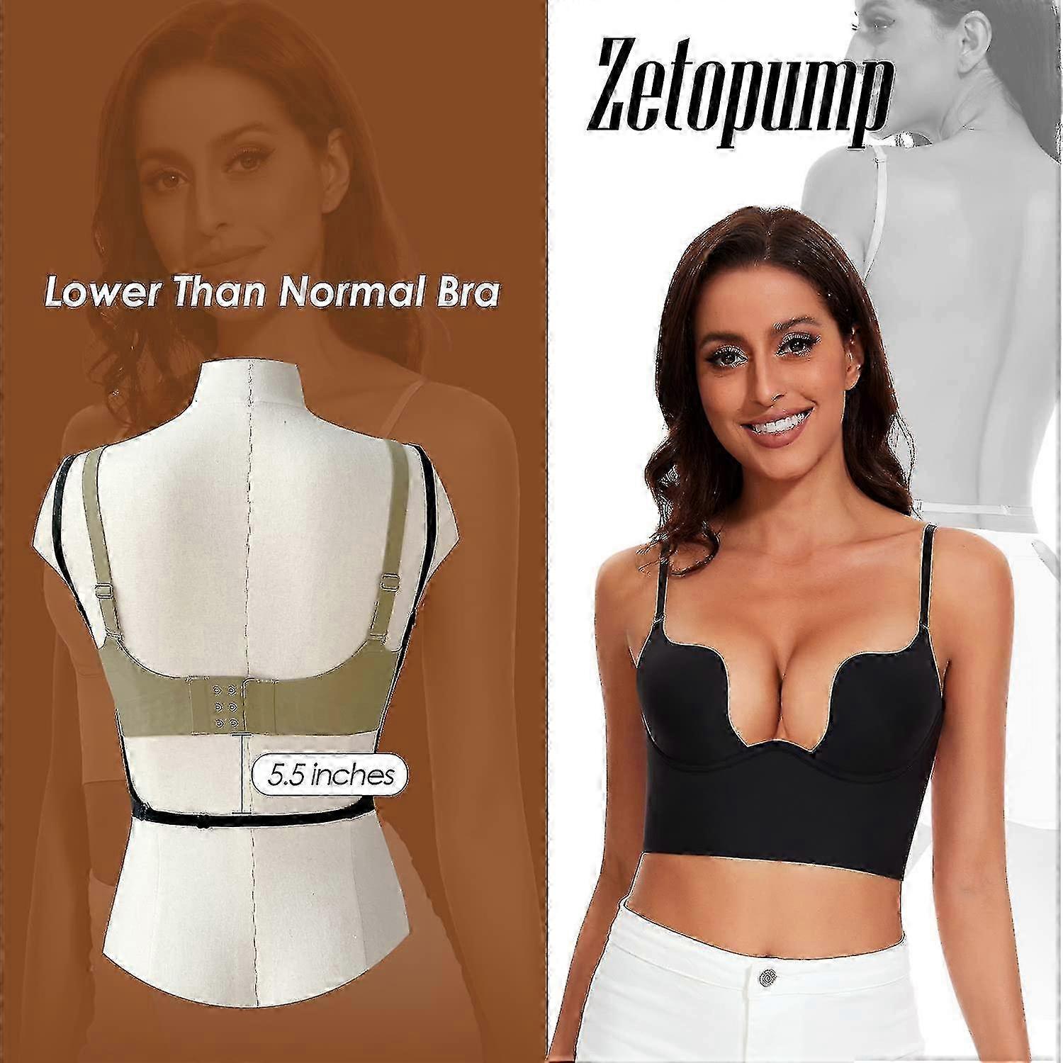 Sutiene cu spate jos pentru femei - Sutiene fără spate Deep U Plunge fără cusături