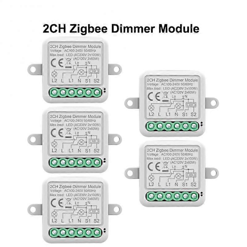 ZigBee Tuya Smart Dimmer Switch Light Led Automation Modules Wireless App/Voice/Timer Control Two Way Control Alexa Google Home