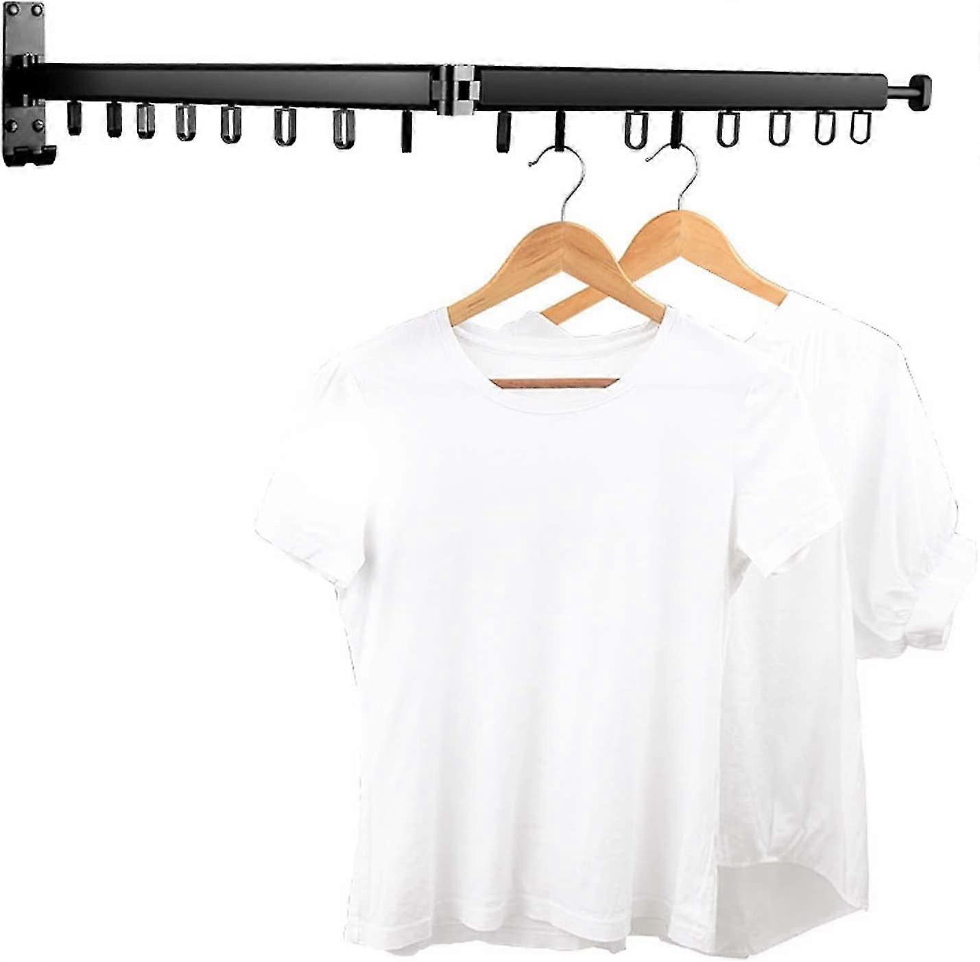 Clothes Drying Rack,laundry Drying Rack Wall Mount, Space Saver Wall Mounted Clothes Rack,retractable ,collapsible,2 Rods